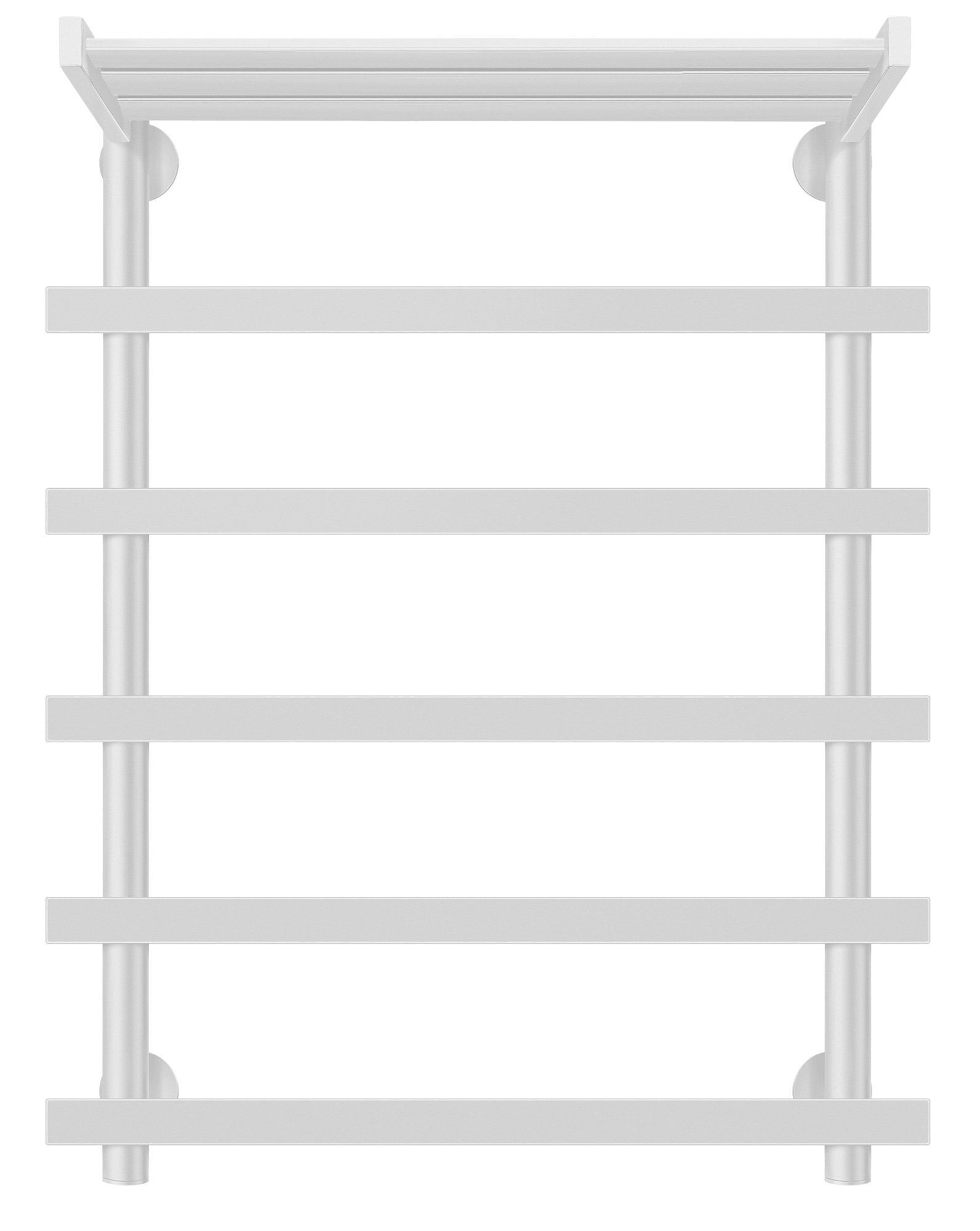Изображение товара Полотенцесушитель водяной лесенка Secado Понтида 1 сп 800x600 мм универсальная подводка нержавеющая сталь цвет белый матовый