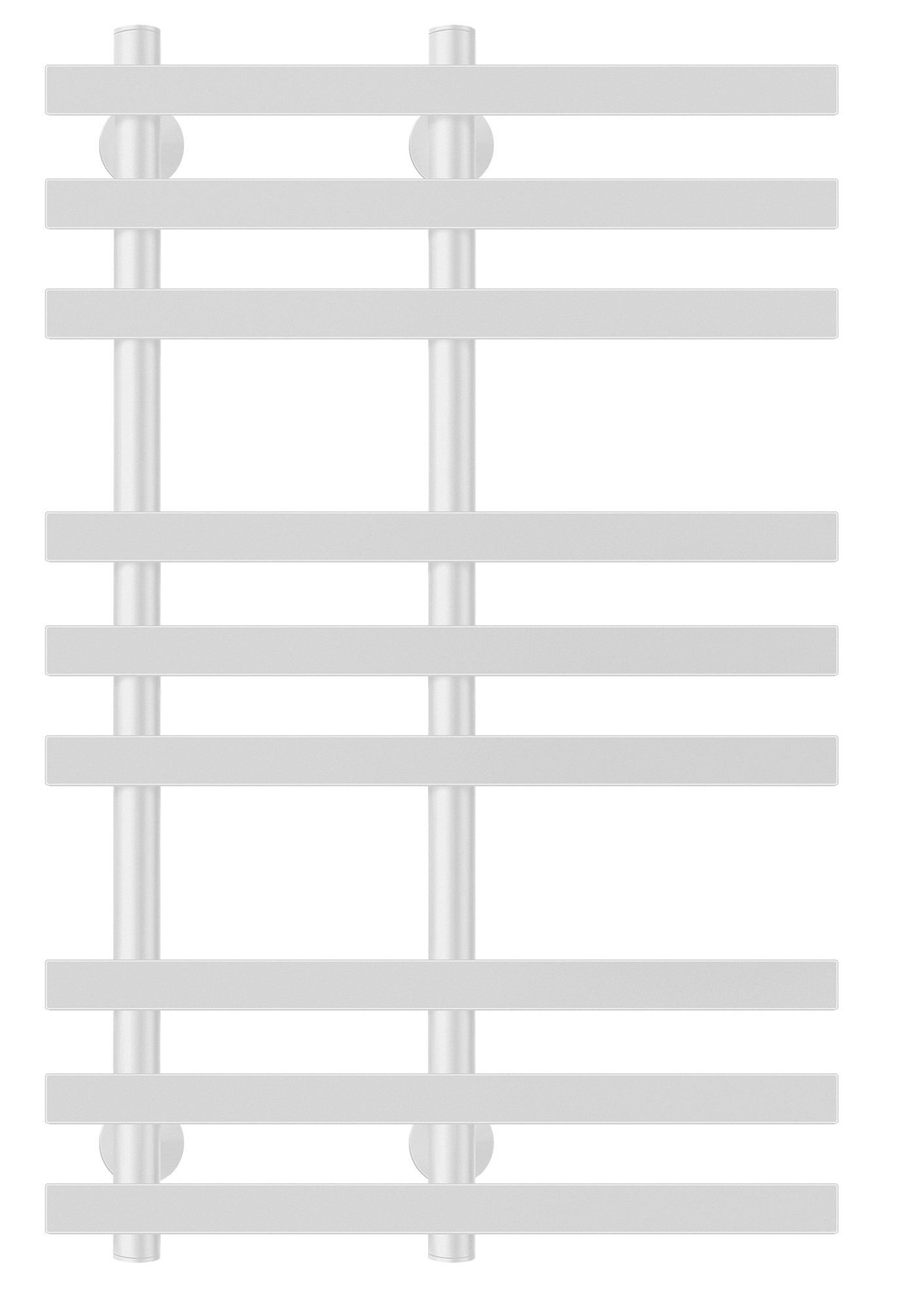 Изображение товара Полотенцесушитель водяной лесенка Secado Понтида 3 800x500 мм универсальная подводка нержавеющая сталь цвет белый матовый