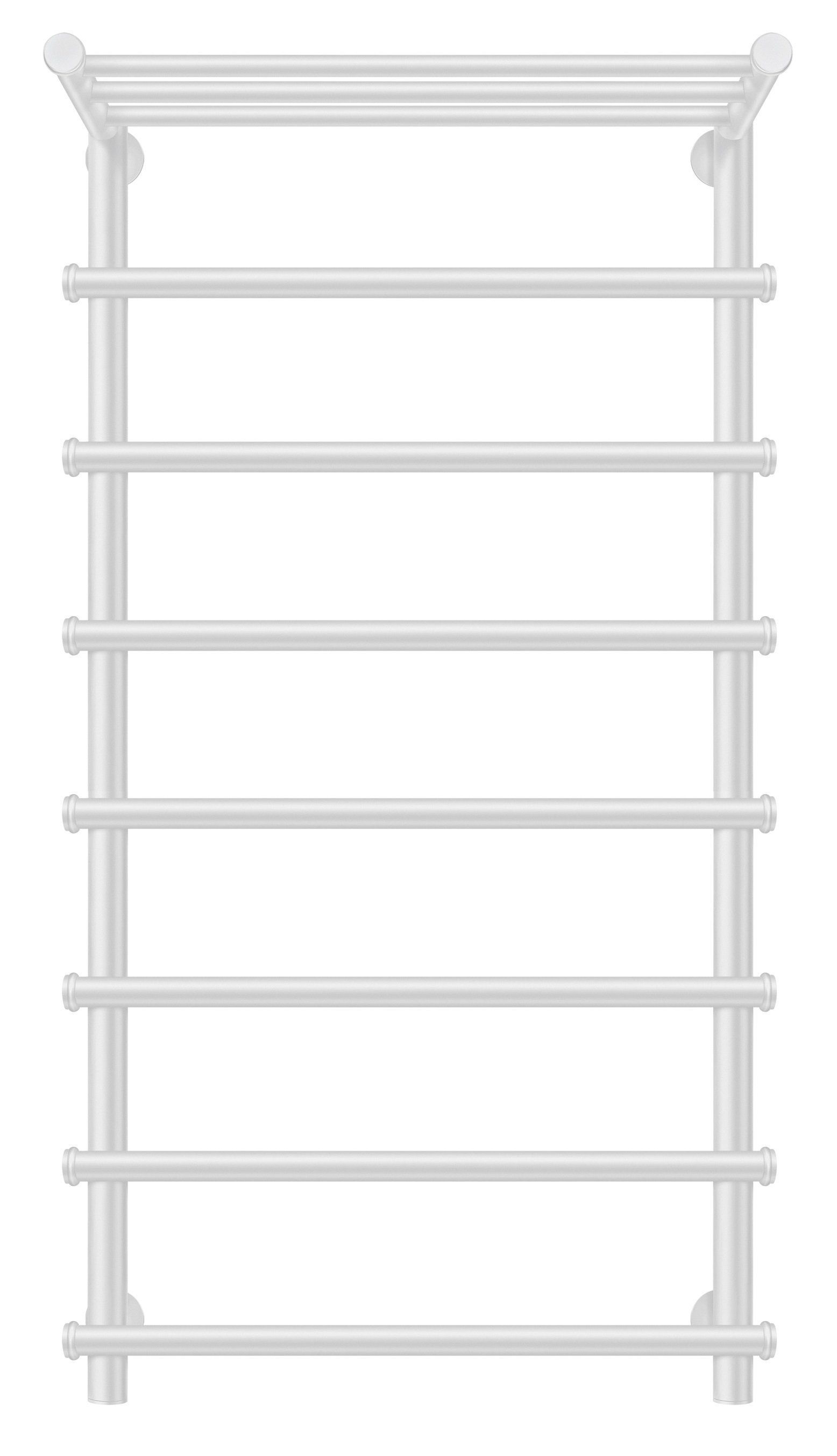 Изображение товара Полотенцесушитель водяной лесенка Secado Турин 1 сп 1000x600 мм универсальная подводка нержавеющая сталь цвет белый матовый