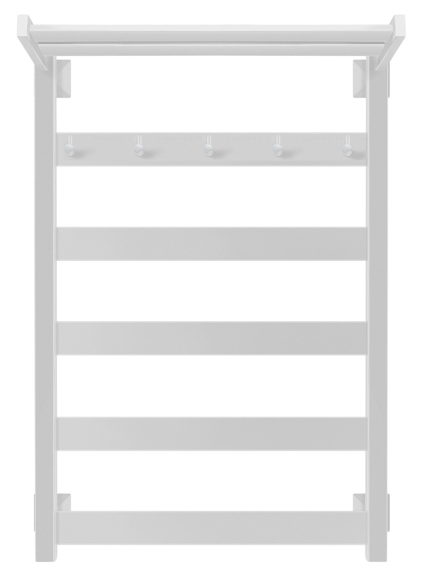 Изображение товара Полотенцесушитель водяной Secado Комано 1 КСП белый матовый 80x50 см нержавеющая сталь