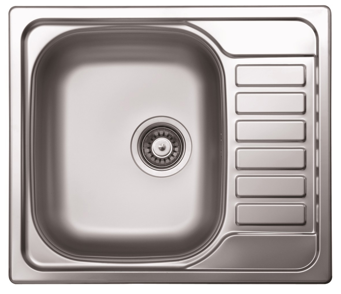Изображение товара Мойка кухонная врезная из нержавеющей стали ЕС-296 58x50 см