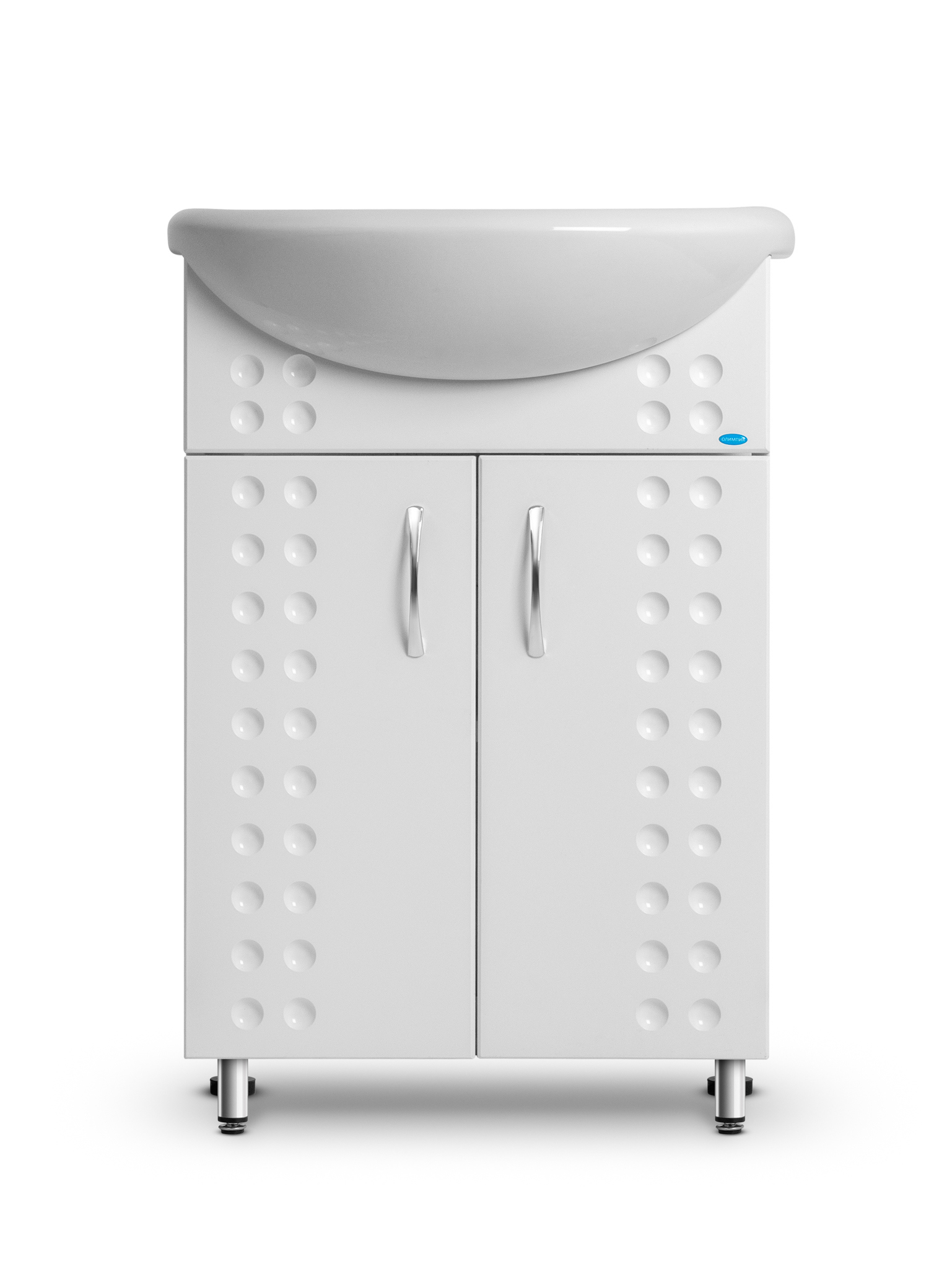 Изображение товара Тумба Олимпия Посейдон 60 см белая с доводчиком Soft-Close