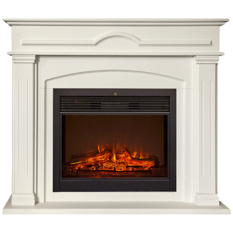 Изображение товара Каминокомплект Realflame Mirra 26 WT с очагом Genius 26 1550Вт Пастельно-белый