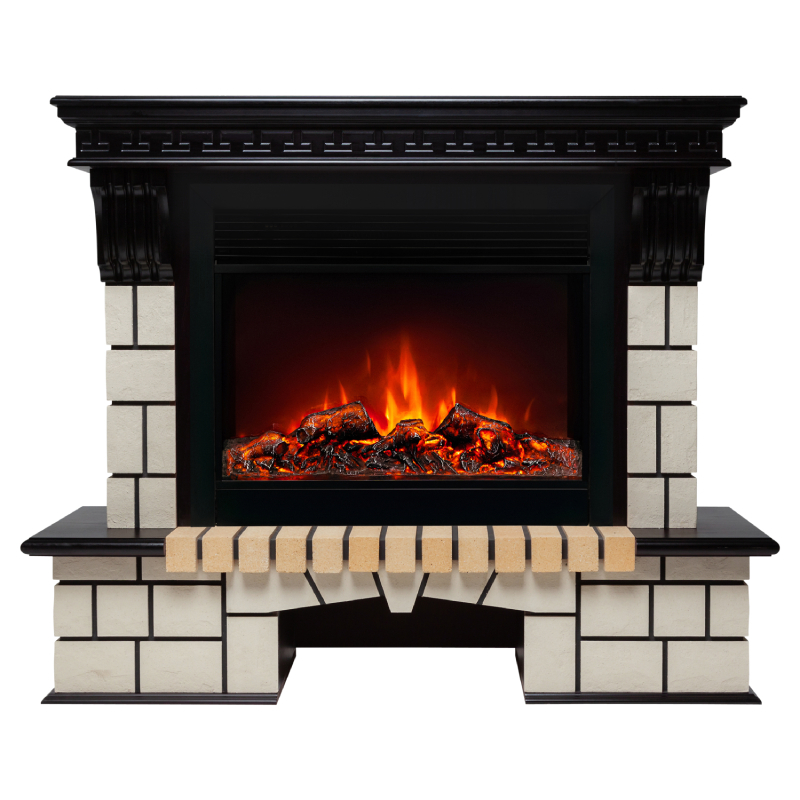 Изображение товара Каминокомплект Realflame Stone 26 AO с очагом Genius 26 1550Вт дуб античный