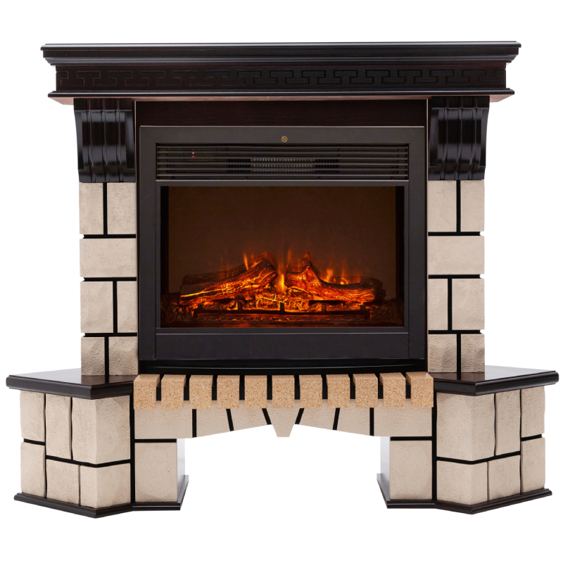 Изображение товара Каминокомплект Realflame Stone Corner 26 АО с очагом Genius 26 1550Вт дуб античный