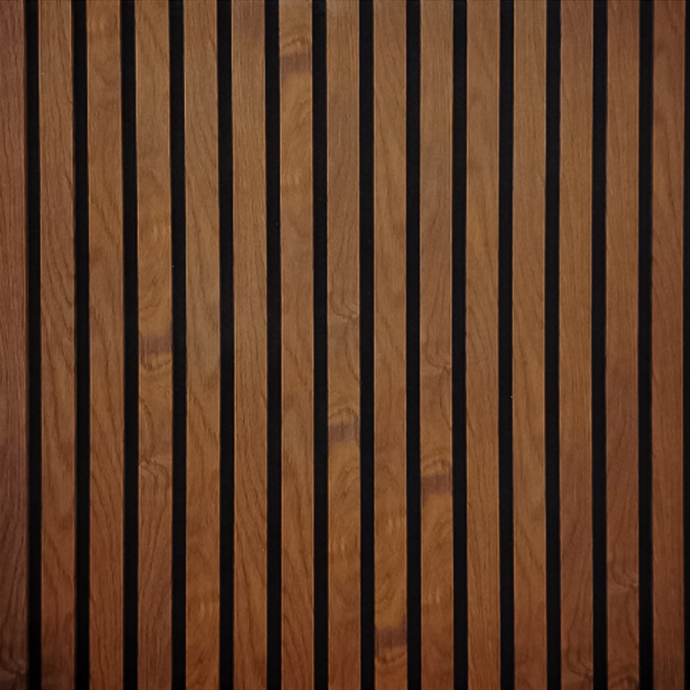 Изображение товара Реечная панель Bazzart Акустическая орех натуральный 600x600x11мм 1.44м² 4шт