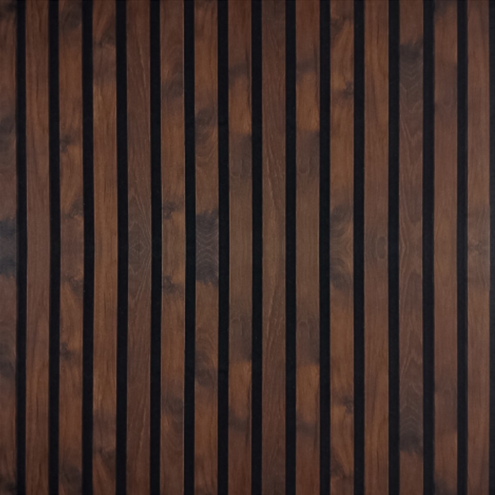 Изображение товара Реечная панель Bazzart Акустическая орех шоколадный 600x600x11мм 1.44м² 4шт