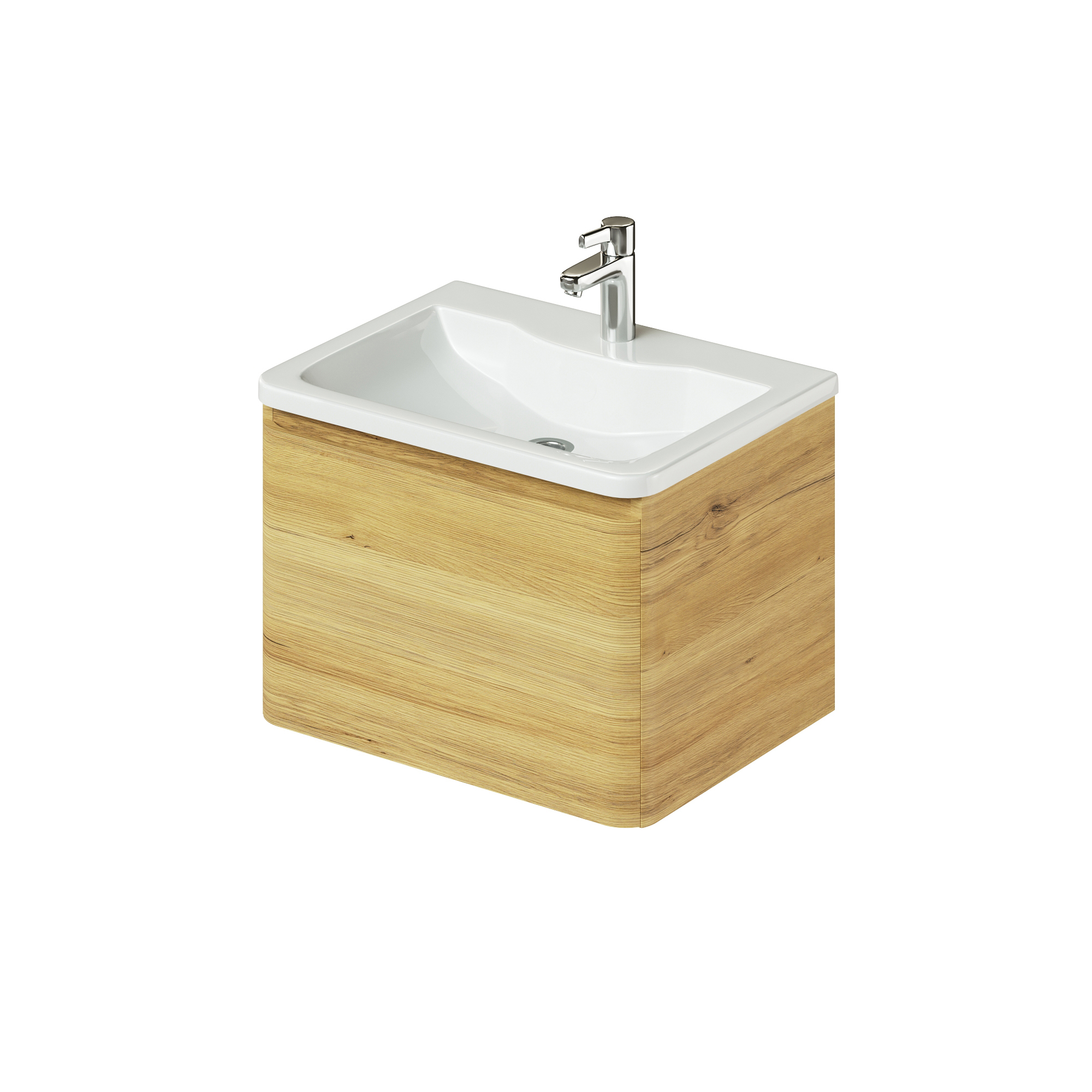 Изображение товара Подвесная тумба с раковиной Итана Roberto 60 см бежевый