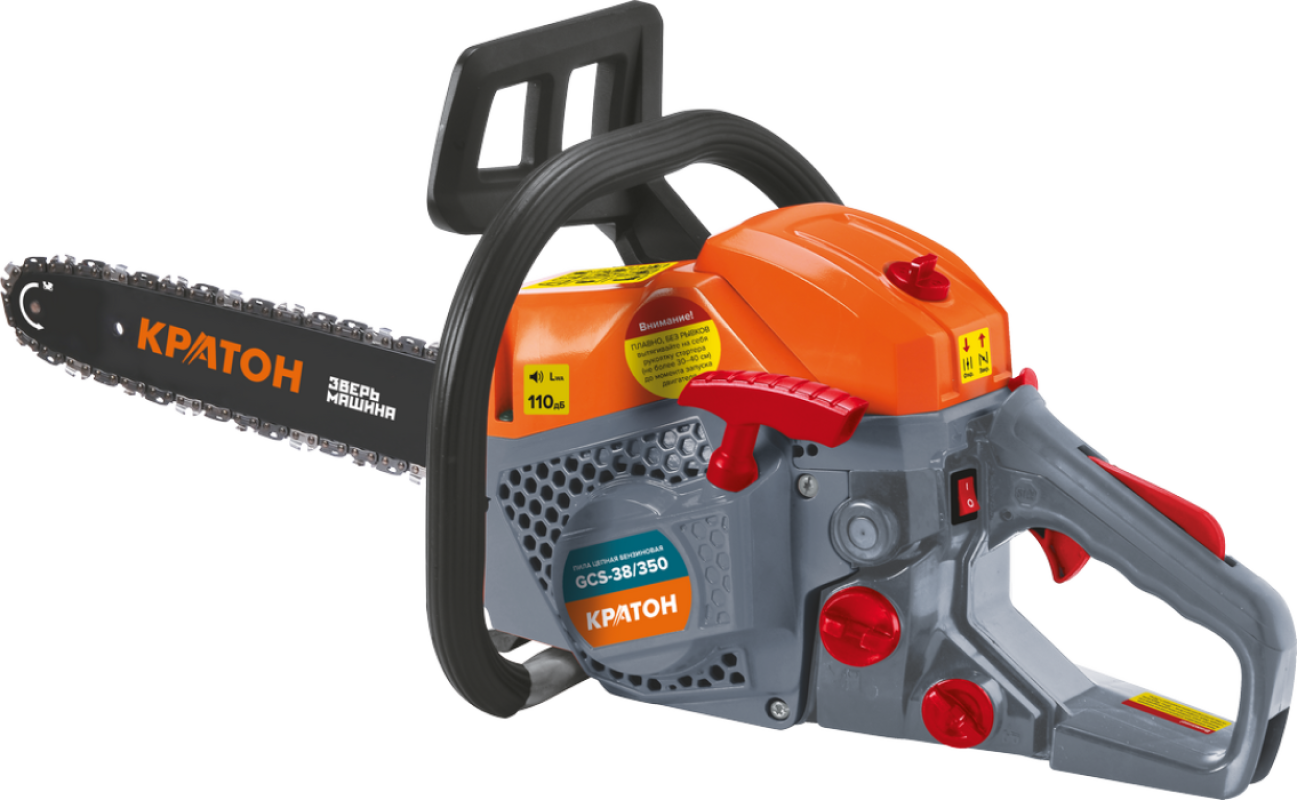 Изображение товара Бензиновая цепная пила Кратон GCS-38/350 1.9 л.с. шина 42 см с аксессуарами