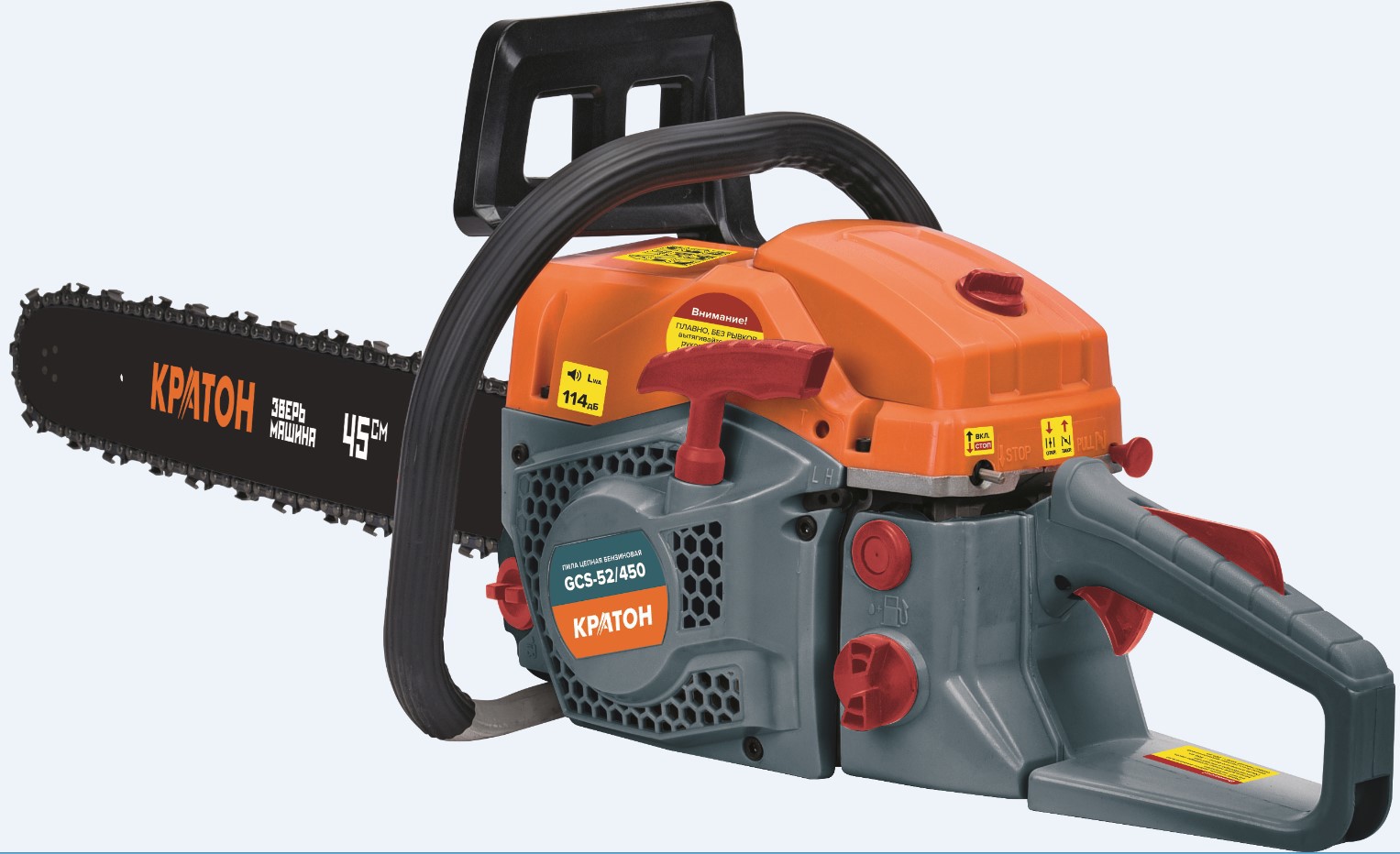 Изображение товара Пила цепная бензиновая Кратон GCS-52/450 3 л.с. шина 45 см