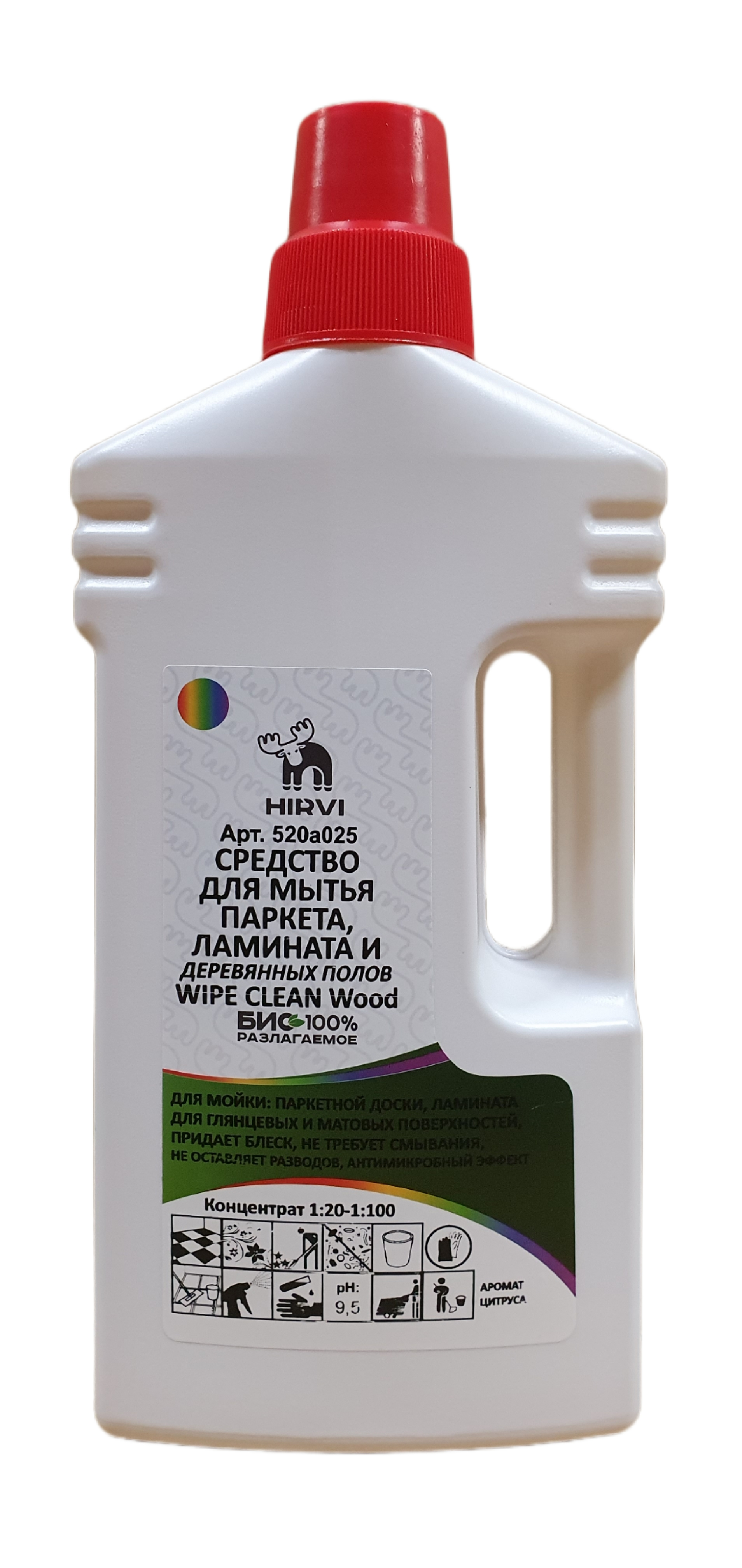 Изображение товара Чистящее средство Hirvi Wipe Clean Wood для паркета ламината концентрат 1:20 1:100 1л Изображение товара Чистящее средство Hirvi Wipe Clean Wood для паркета ламината концентрат 1:20 1:100 1л