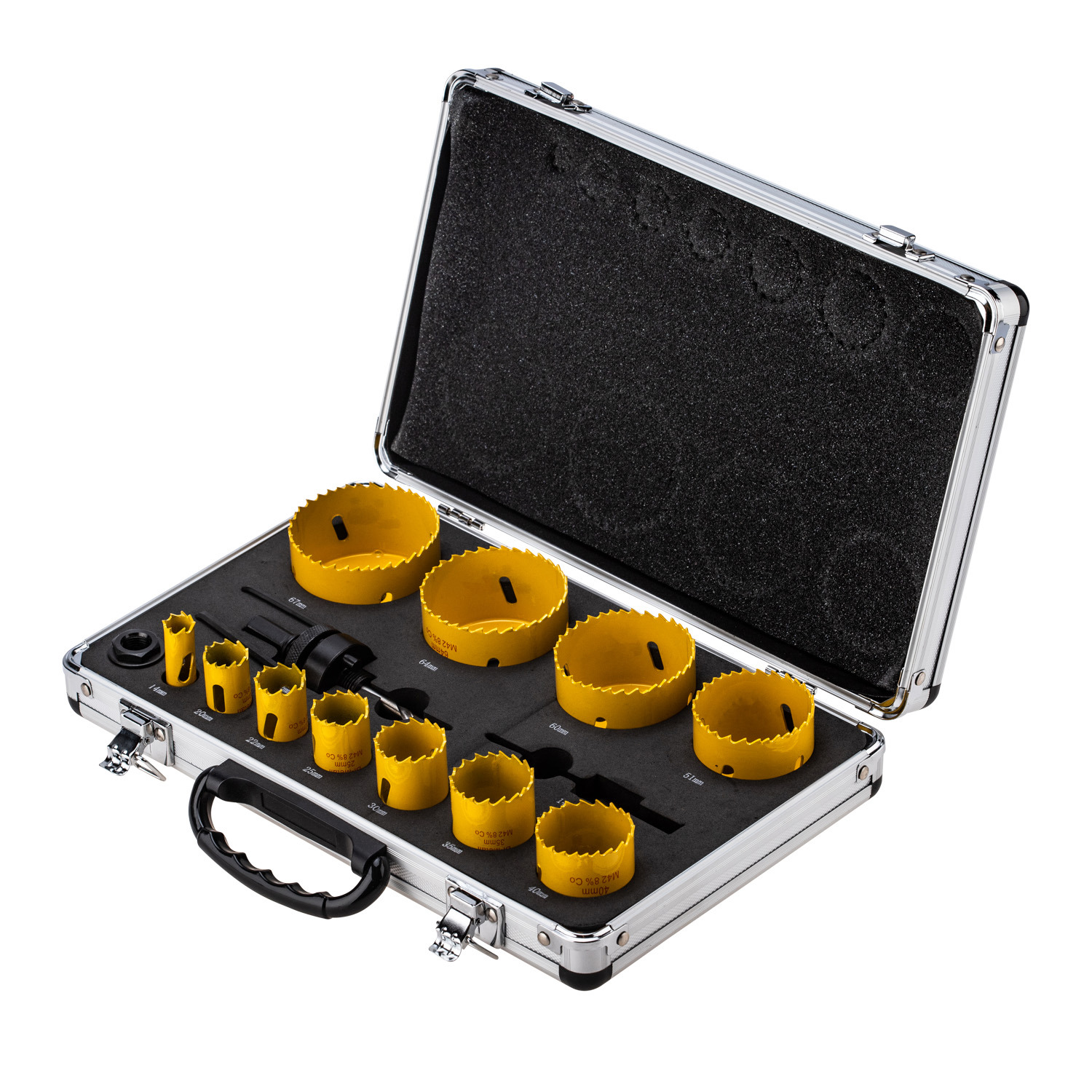 Изображение товара Набор коронок Kranz KR-92-0203-1 14-67x48 мм, 11 шт