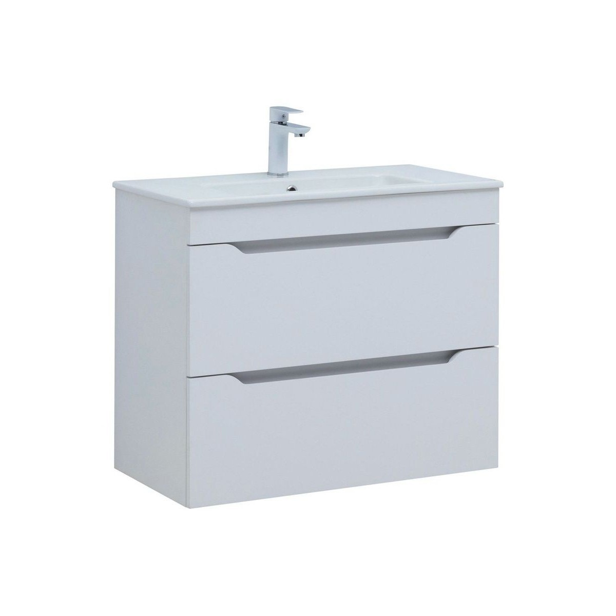 Изображение товара Тумба под раковину напольная Aquanet 00347965 77.8см цвет белый глянец