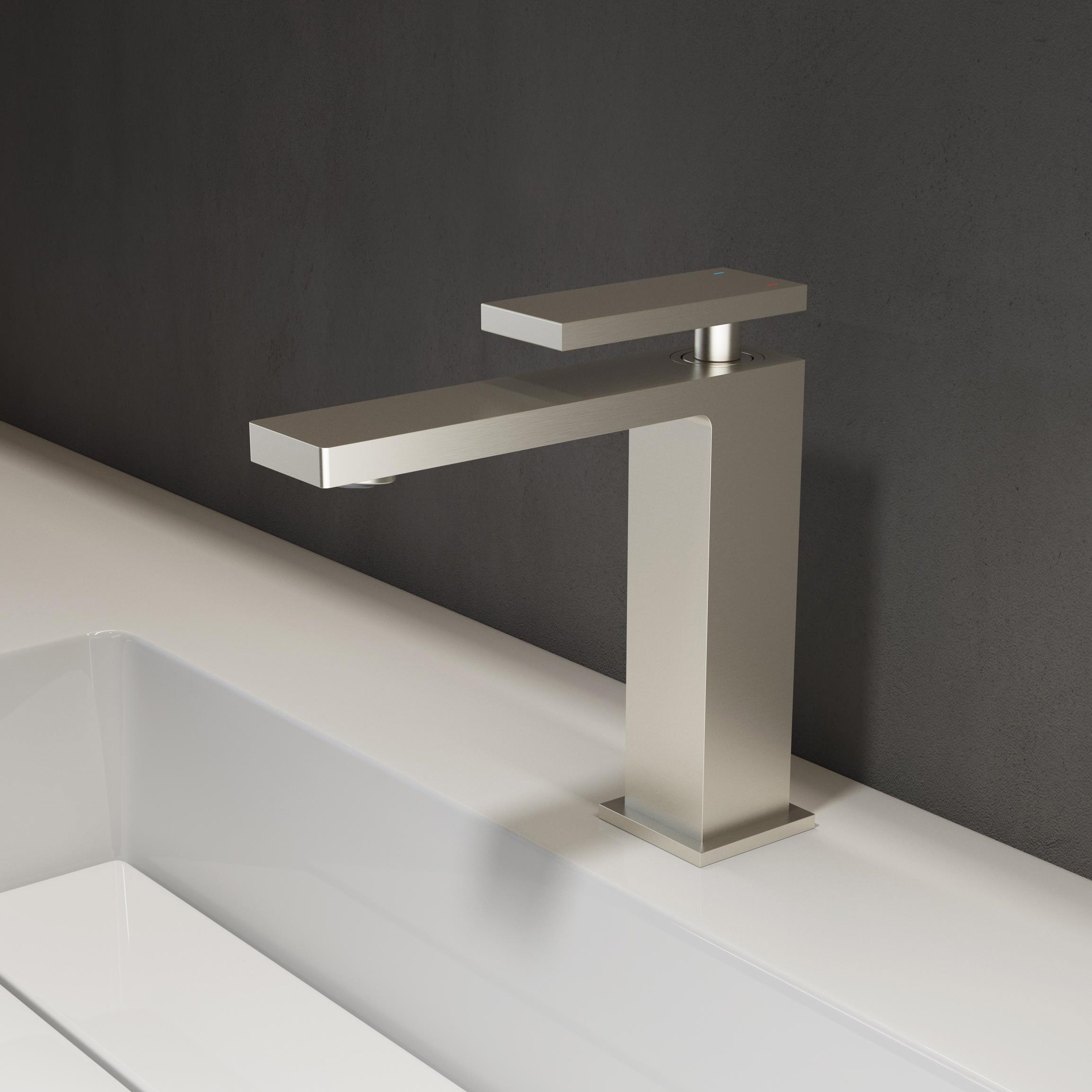 Изображение товара Смеситель для раковины Vincea Дайс VBF-2DS1BN однорычажный цвет сатин