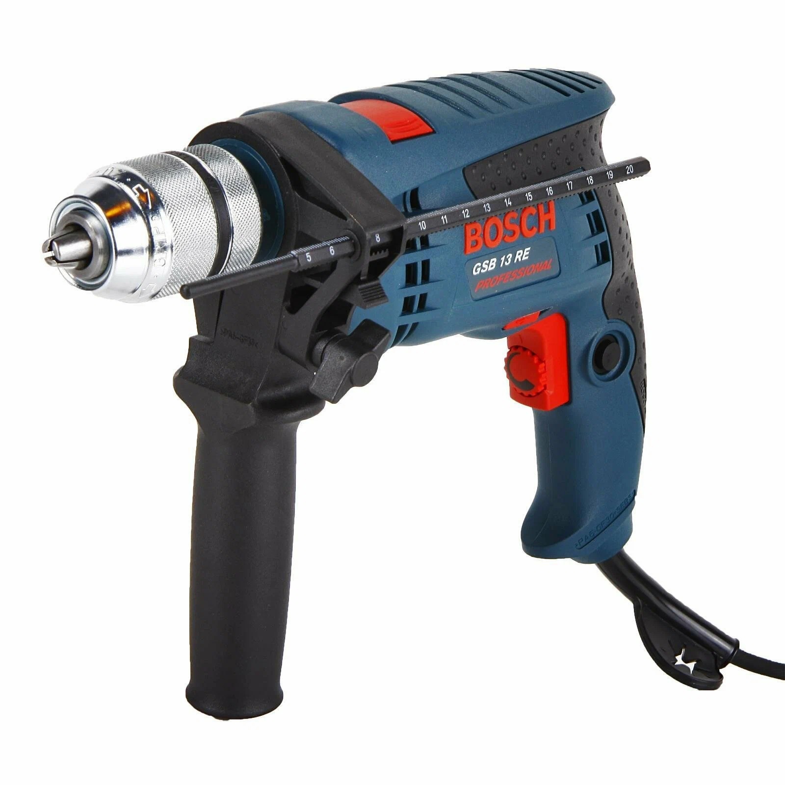 Изображение товара Дрель-шуруповерт сетевая Bosch GSB 13 RE мощная и компактная 600 Вт