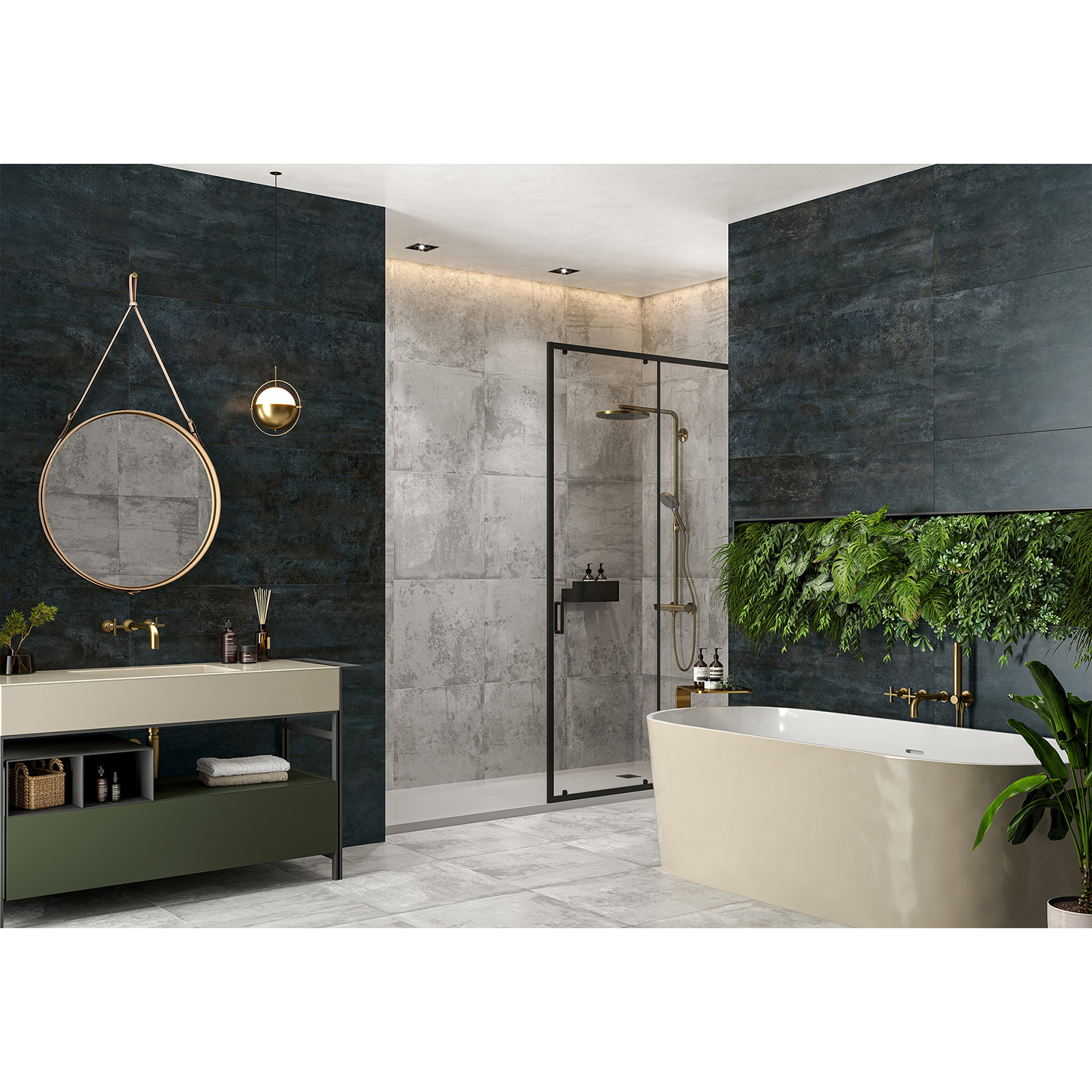 Изображение товара Керамогранит Alma Ceramica GFA114OXD20L 570x1140 мм черный