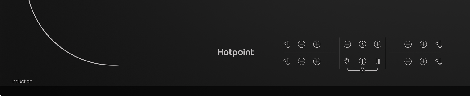 Индукционная варочная панель Hotpoint HB 2560S BF 59x5.2x52 см 4 конфорки цвет черный - 5