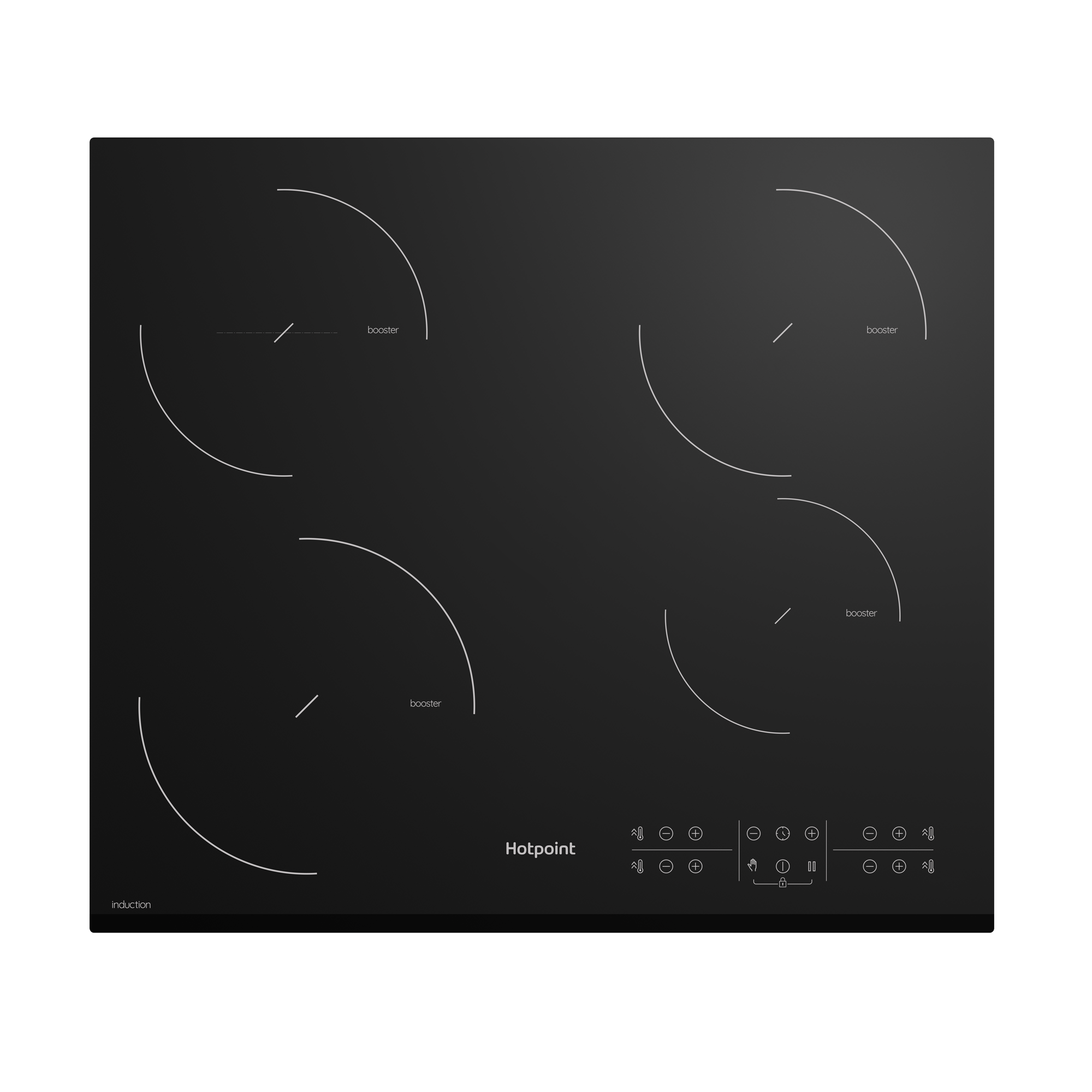 Индукционная варочная панель Hotpoint HB 2560S BF 59x5.2x52 см 4 конфорки цвет черный - 1