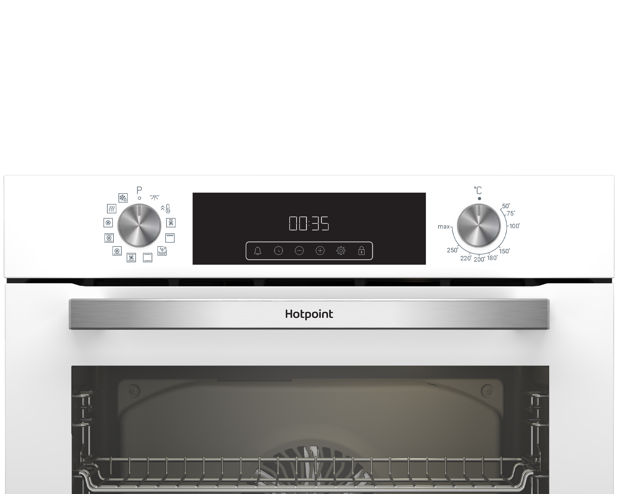 Встраиваемый духовой шкаф Hotpoint HFE9 1231 JSH WH 60x60x57 см цвет белый - 3