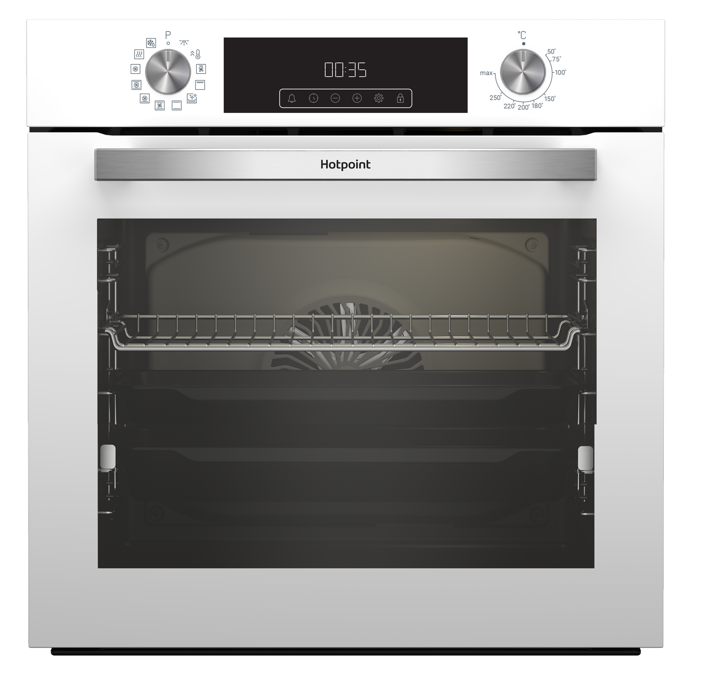Встраиваемый духовой шкаф Hotpoint HFE9 1231 JSH WH 60x60x57 см цвет белый - 1