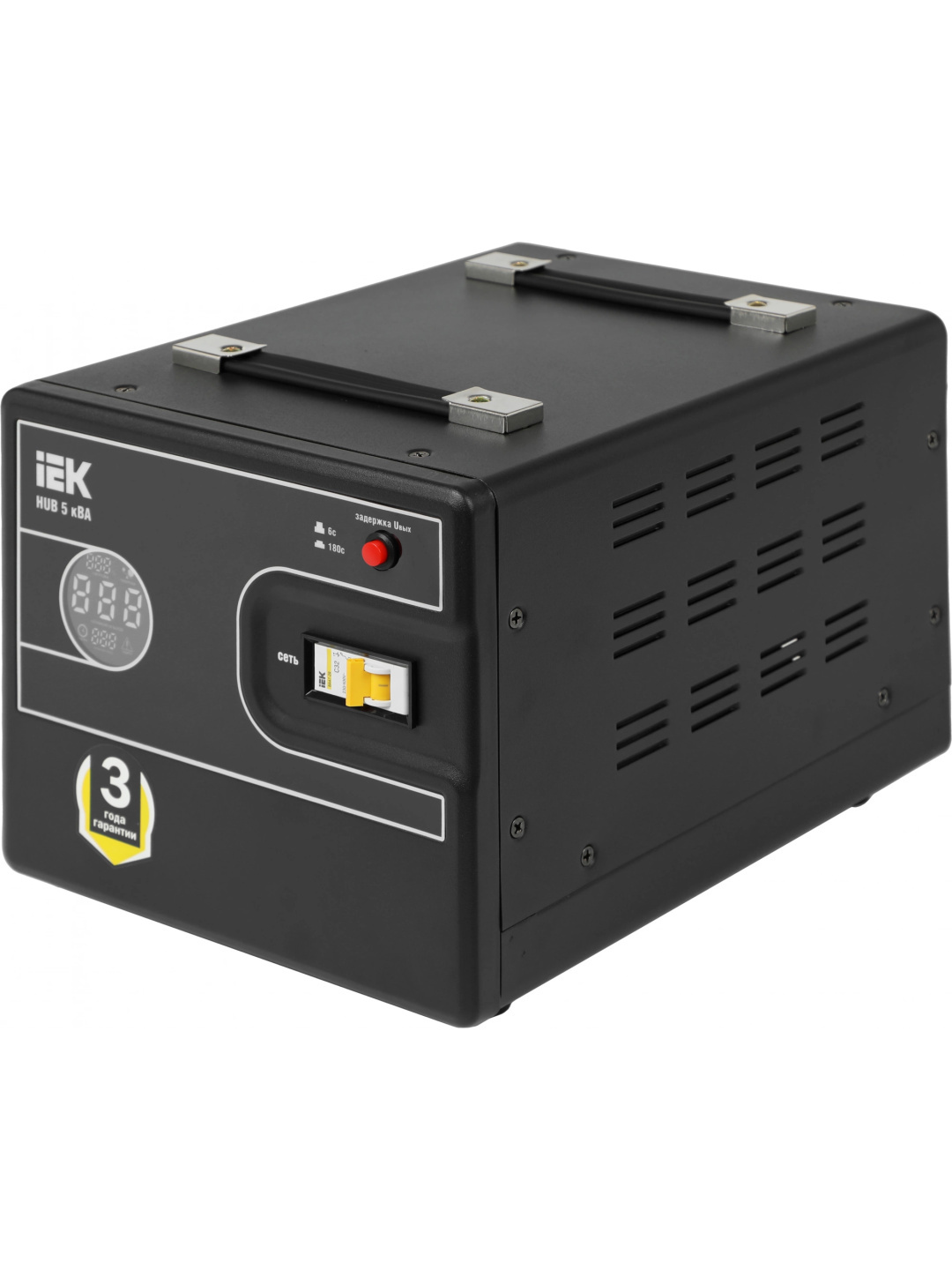 Изображение товара Стабилизатор напряжения Iek Hub однофазный 4.4 ВА 140-260В
