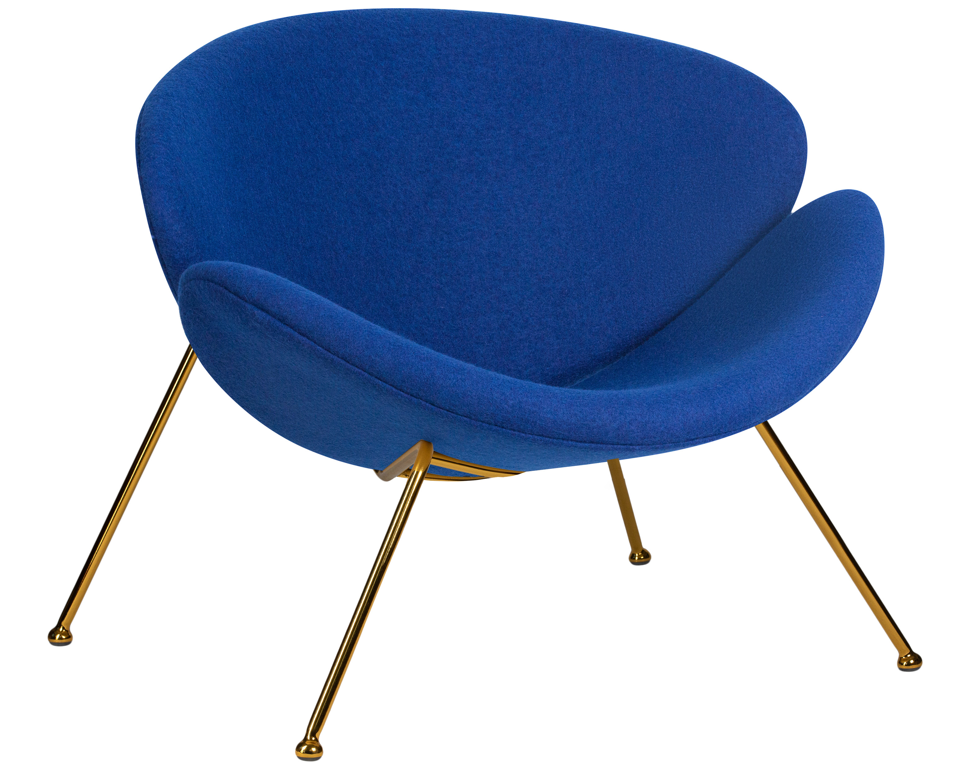 Изображение товара Кресло Dobrin Emily Lmo-72 синий/золотой 81x72x78 см