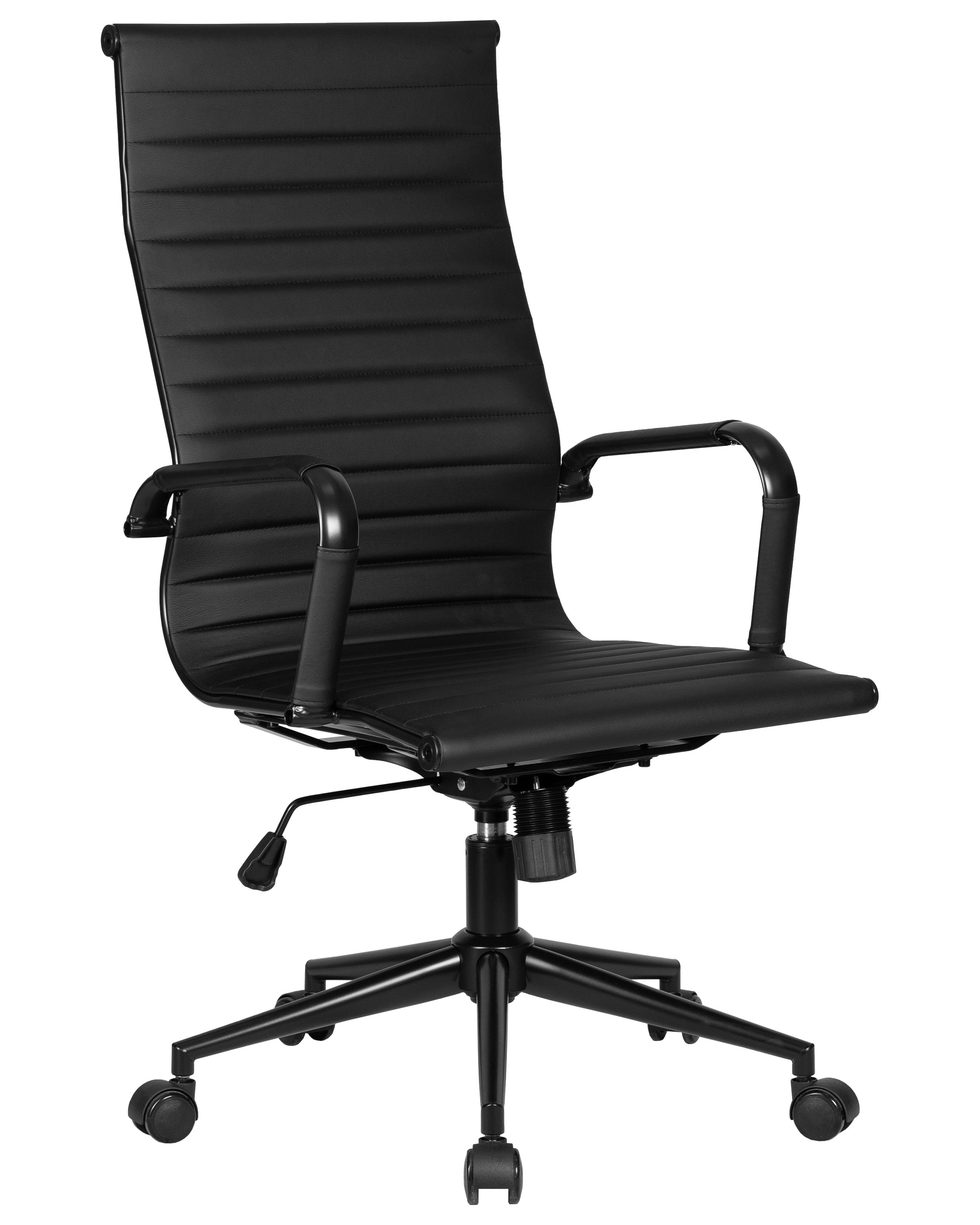 Изображение товара Офисное кресло для руководителя Dobrin Clark Simple 68x109x68 см искусственная кожа цвет черный