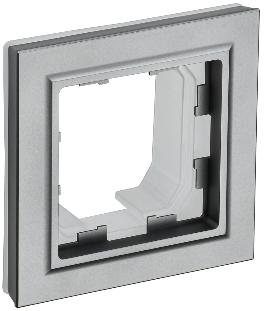 Изображение товара BR-M12-44-K46 рамка BRITE для 1 поста, нержавеющая сталь