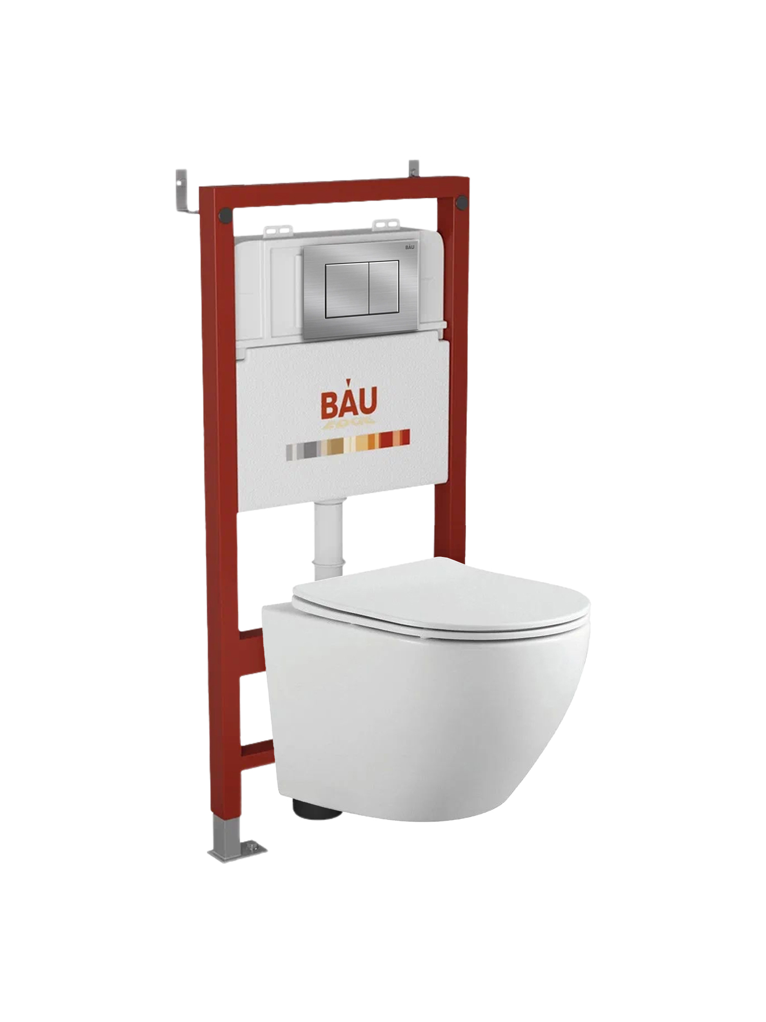 Изображение товара Комплект инсталляция с унитазом Bauedge Q111300-BL0002-Q00009 Белый