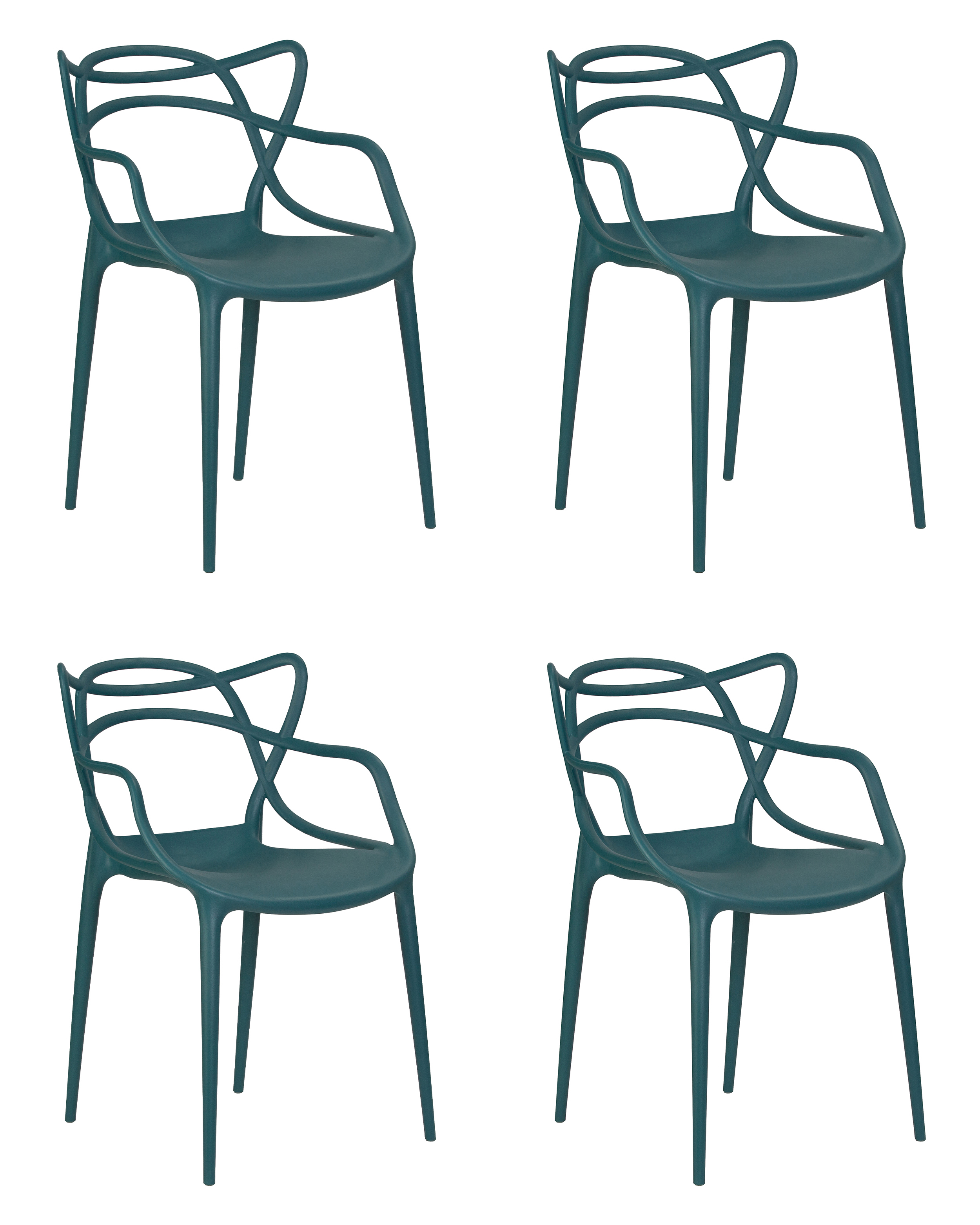 Изображение товара Комплект из 4 кухонных стульев Dobrin Masters lmzl-pp601 для кухни и гостиной