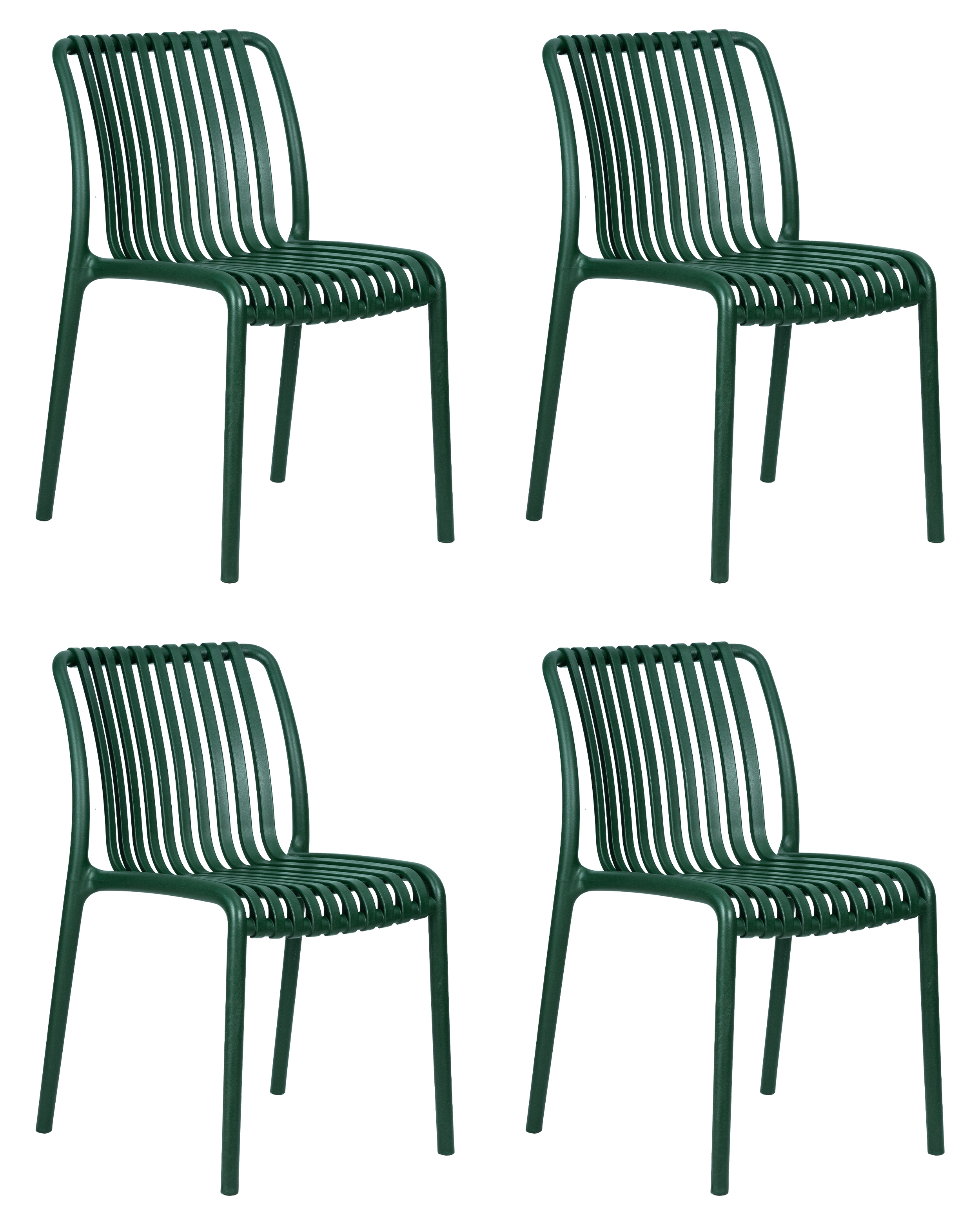 Изображение товара Комплект кухонных стульев 4 шт Dobrin Walter lmzl-pp776 темно-зеленый