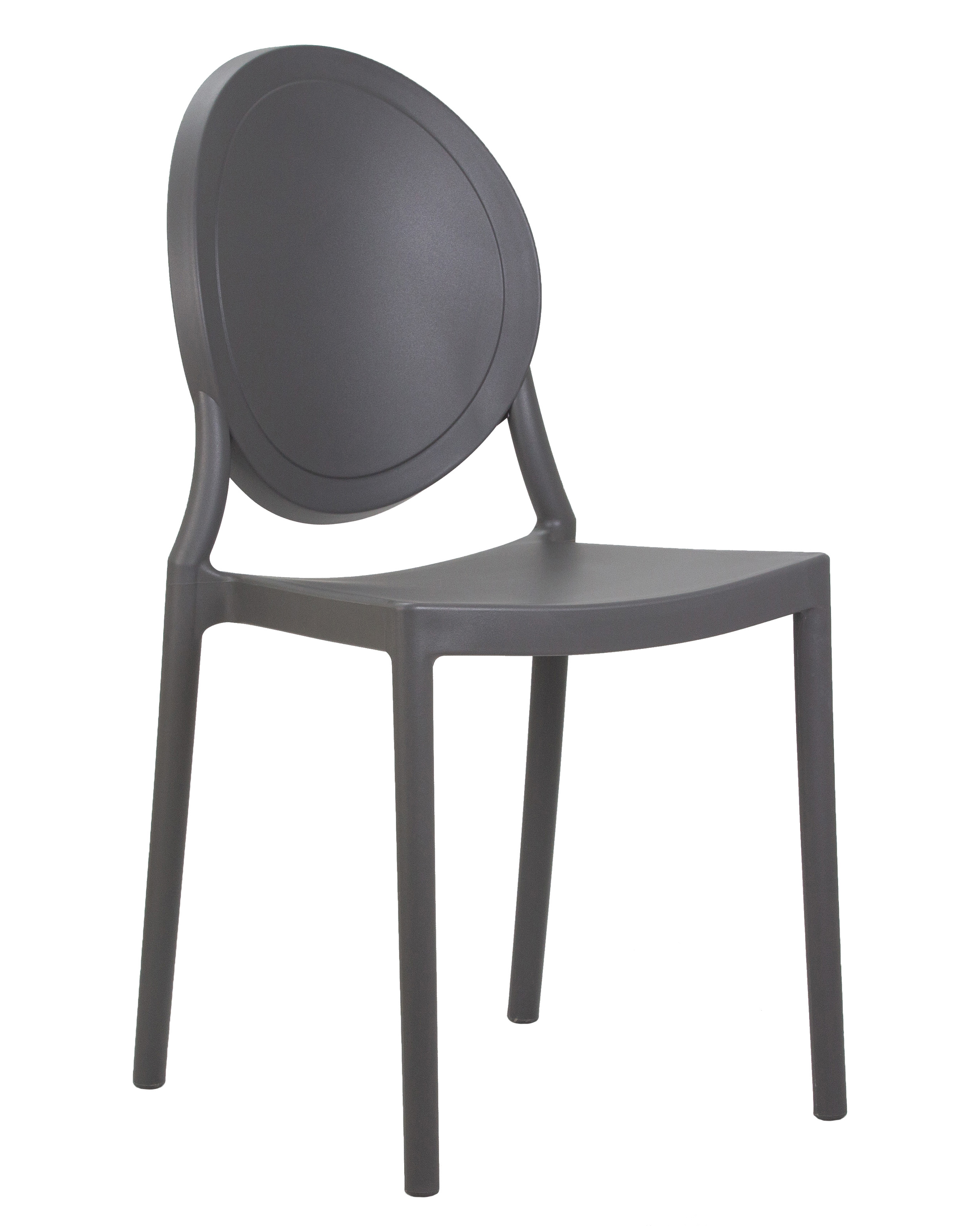 Изображение товара Современный кухонный стул Dobrin Albert из полипропилена серого цвета