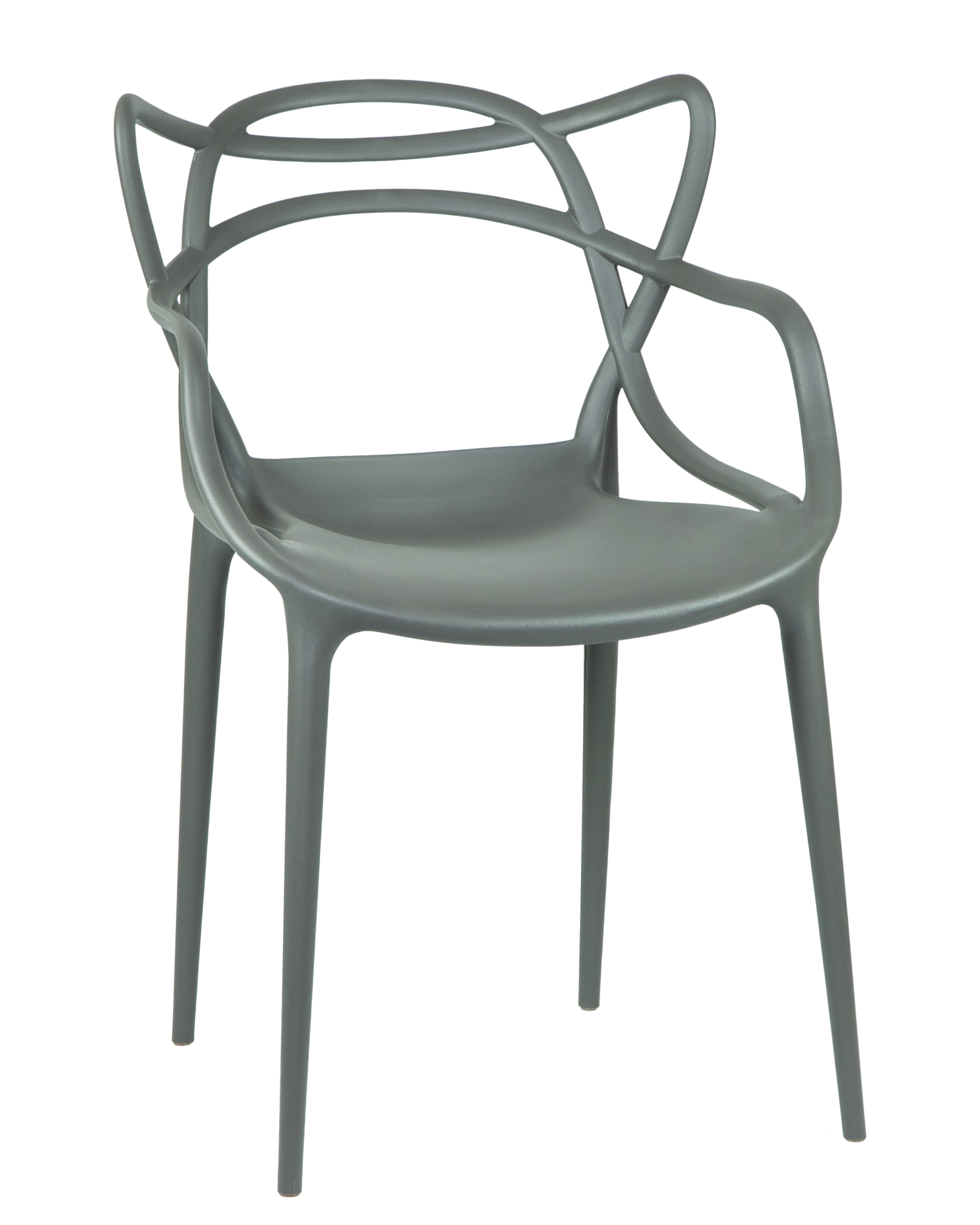 Изображение товара Кухонный стул Dobrin Masters 50.5x50x56 см темно-серый полипропилен