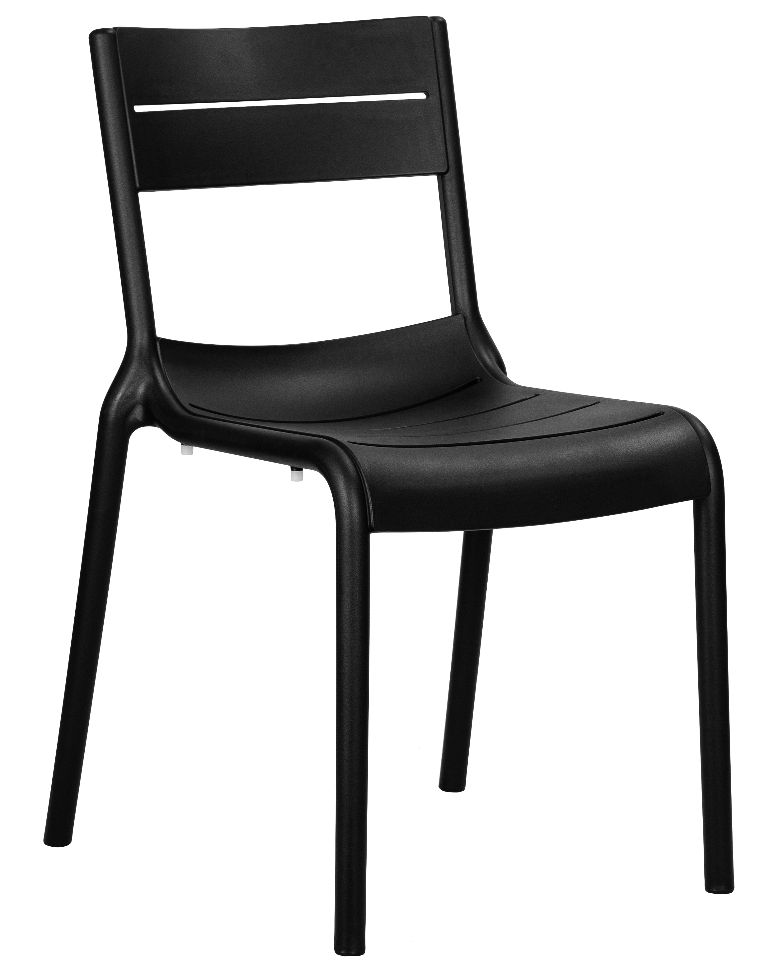 Изображение товара Кухонный стул DOBRIN TIM черный современный пластиковый Не требуется сборка