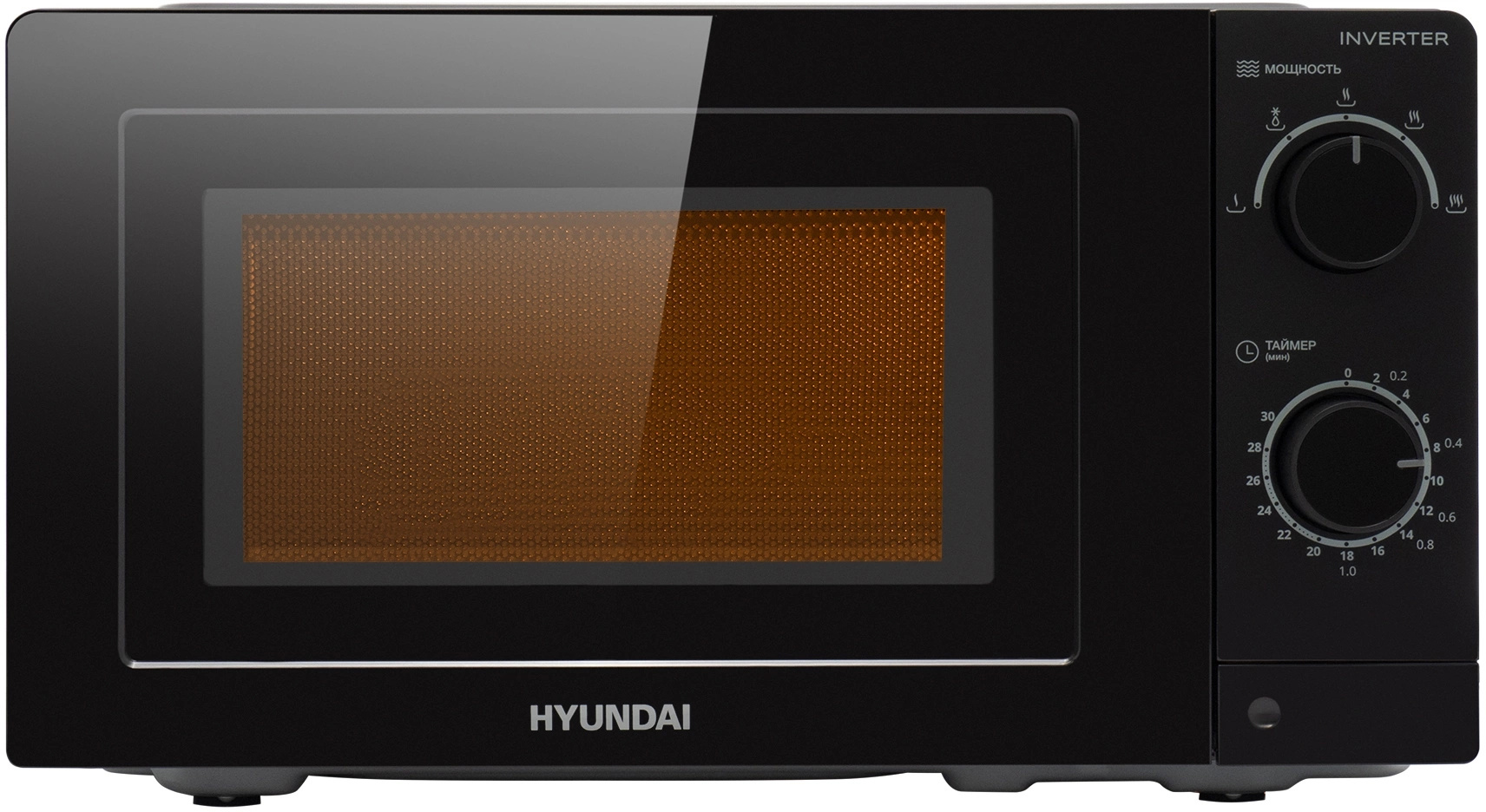Изображение товара Микроволновая печь Hyundai HYM-M2093 19л 700Вт черная отдельно стоящая