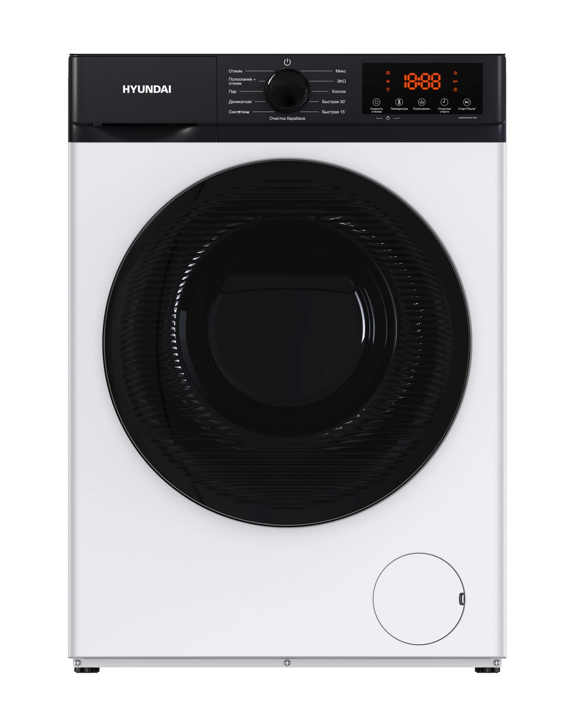 Изображение товара Стиральная машина Hyundai WME6215 6 кг фронтальная белая с 12 программами