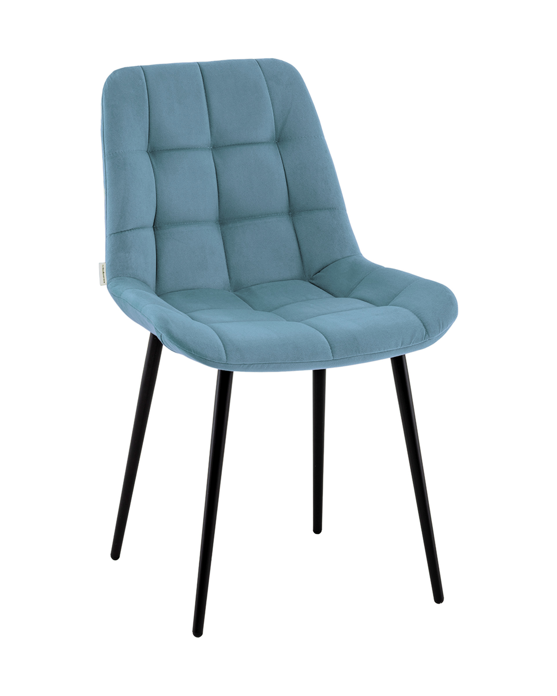 Изображение товара Обеденный стул Флекс велюр пыльно-голубой современный дизайн