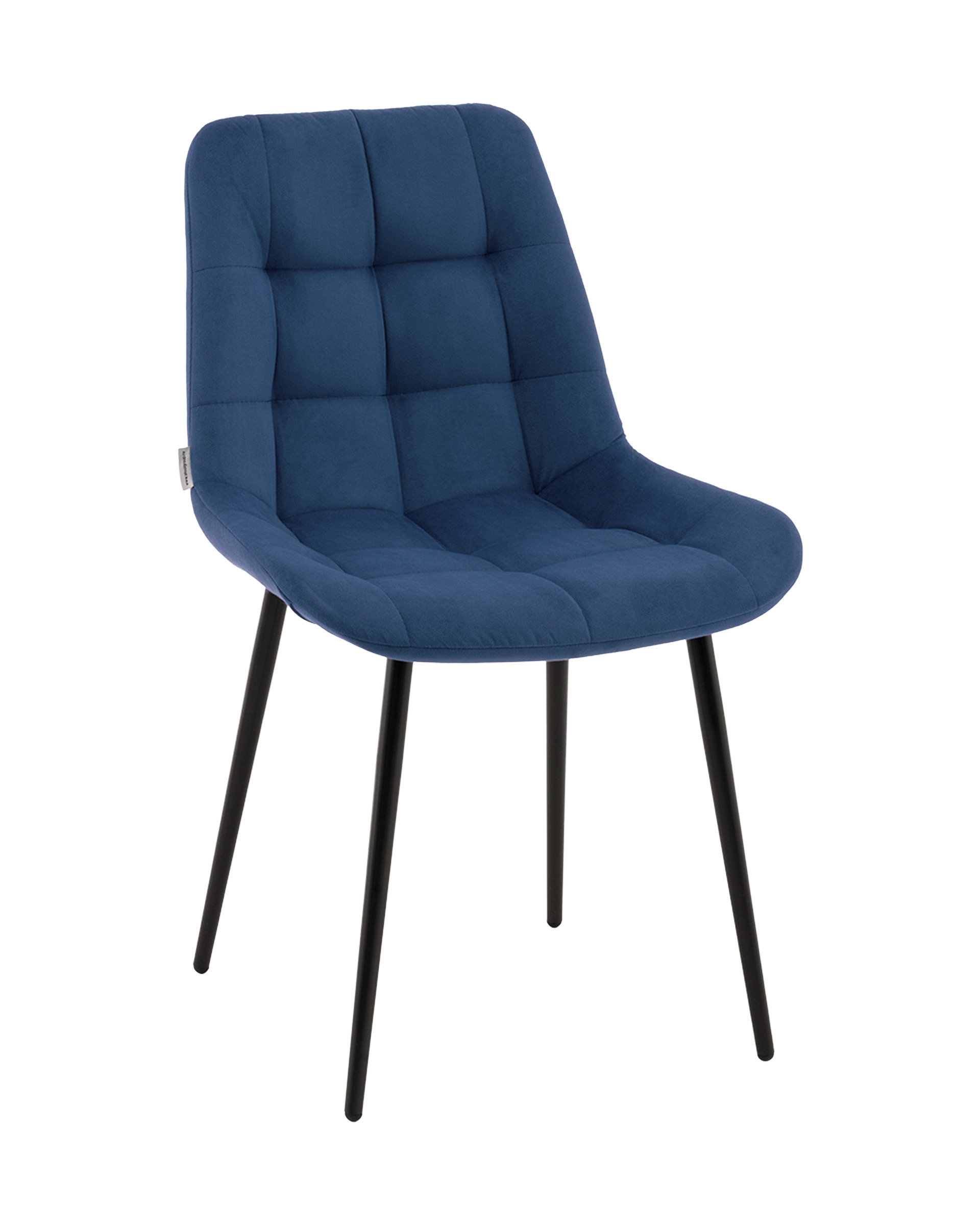 Изображение товара Обеденный комплект из 2 стульев Флекс синий велюр современный дизайн