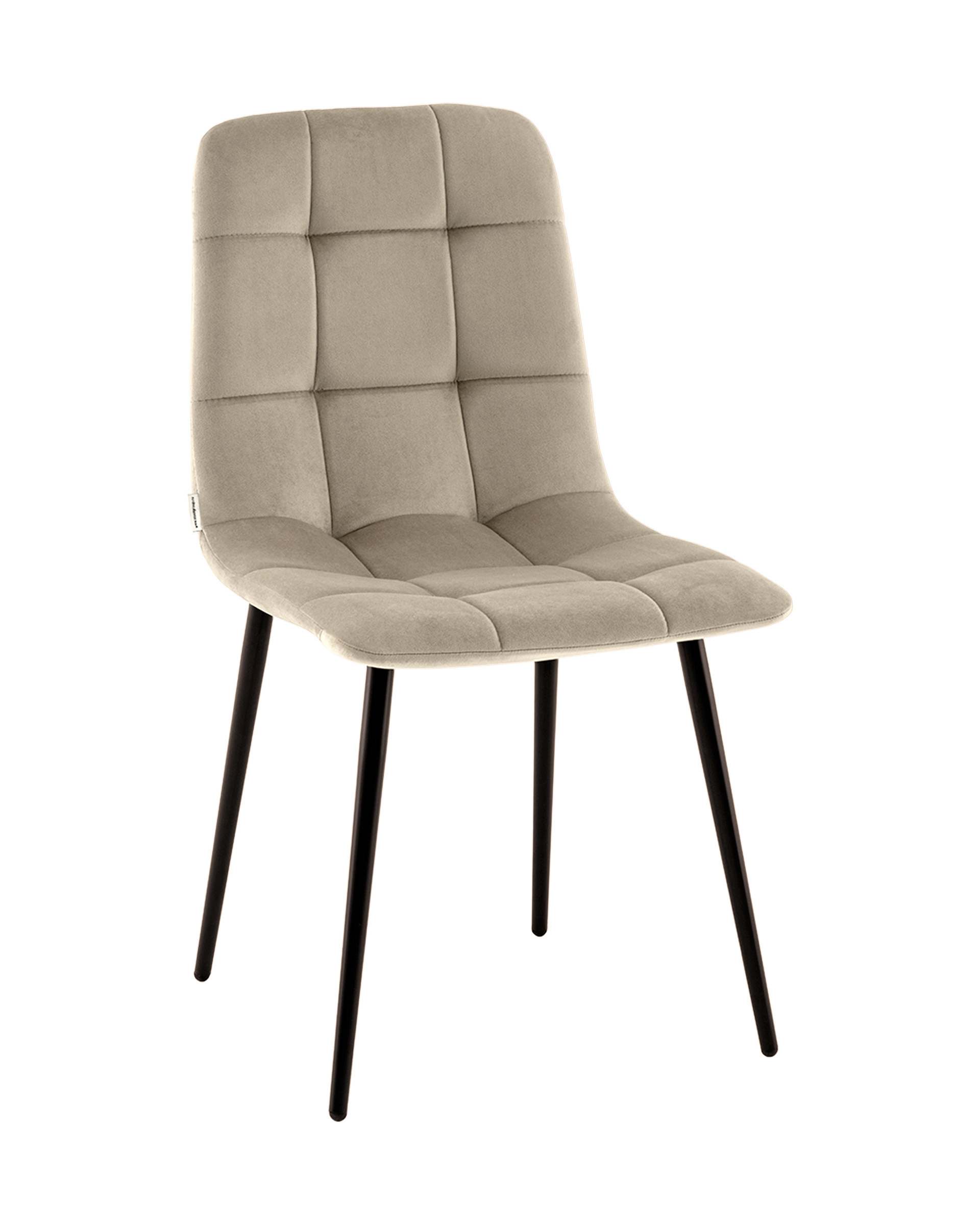 Изображение товара Обеденный стул Одди NEW из велюра бежевый современный дизайн
