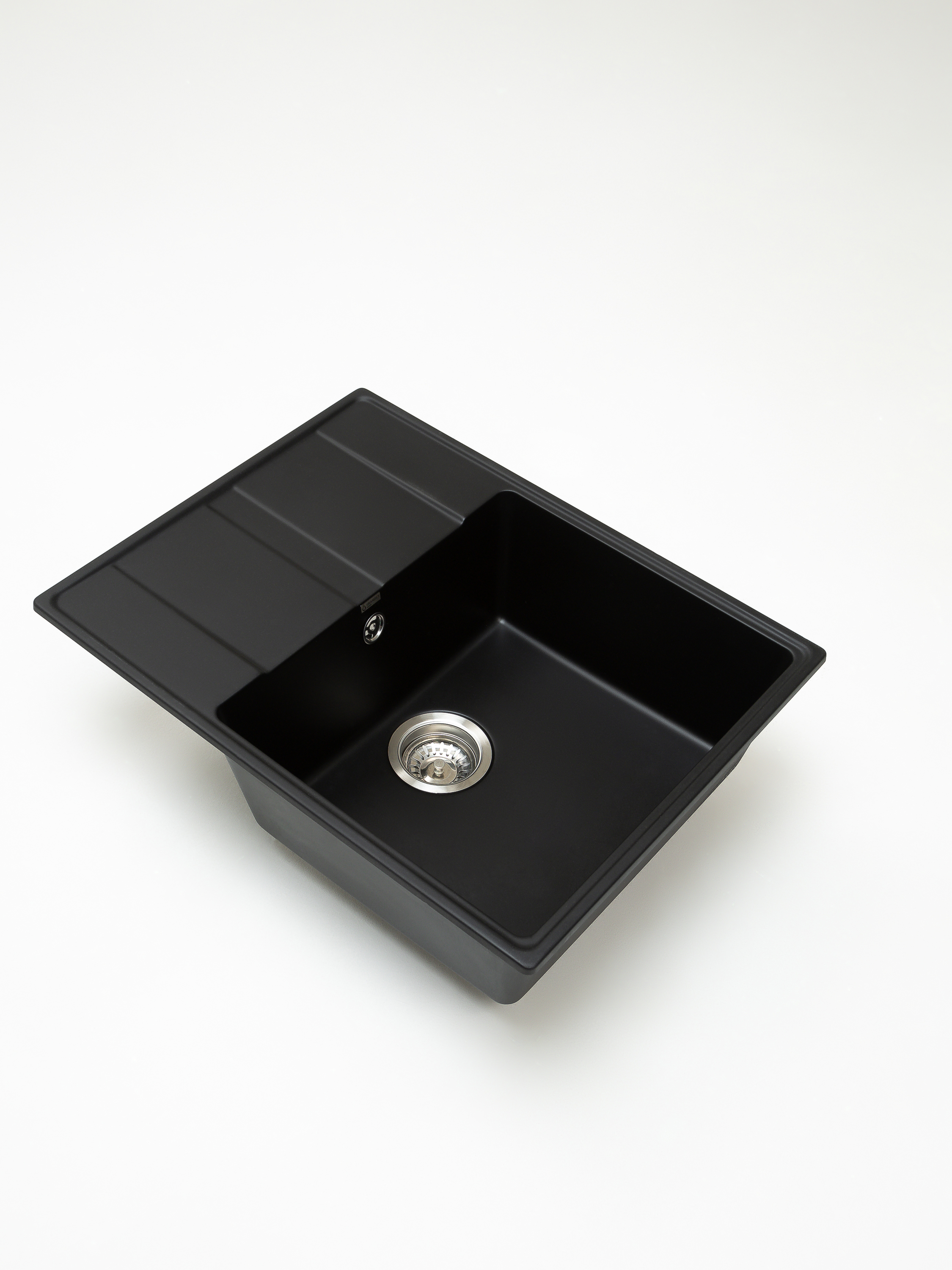 Изображение товара Мойка для кухни Grandex aqua TOPLINE 65F CARBON 45.5x38.5 см глубина чаши 18 см кварц цвет черный