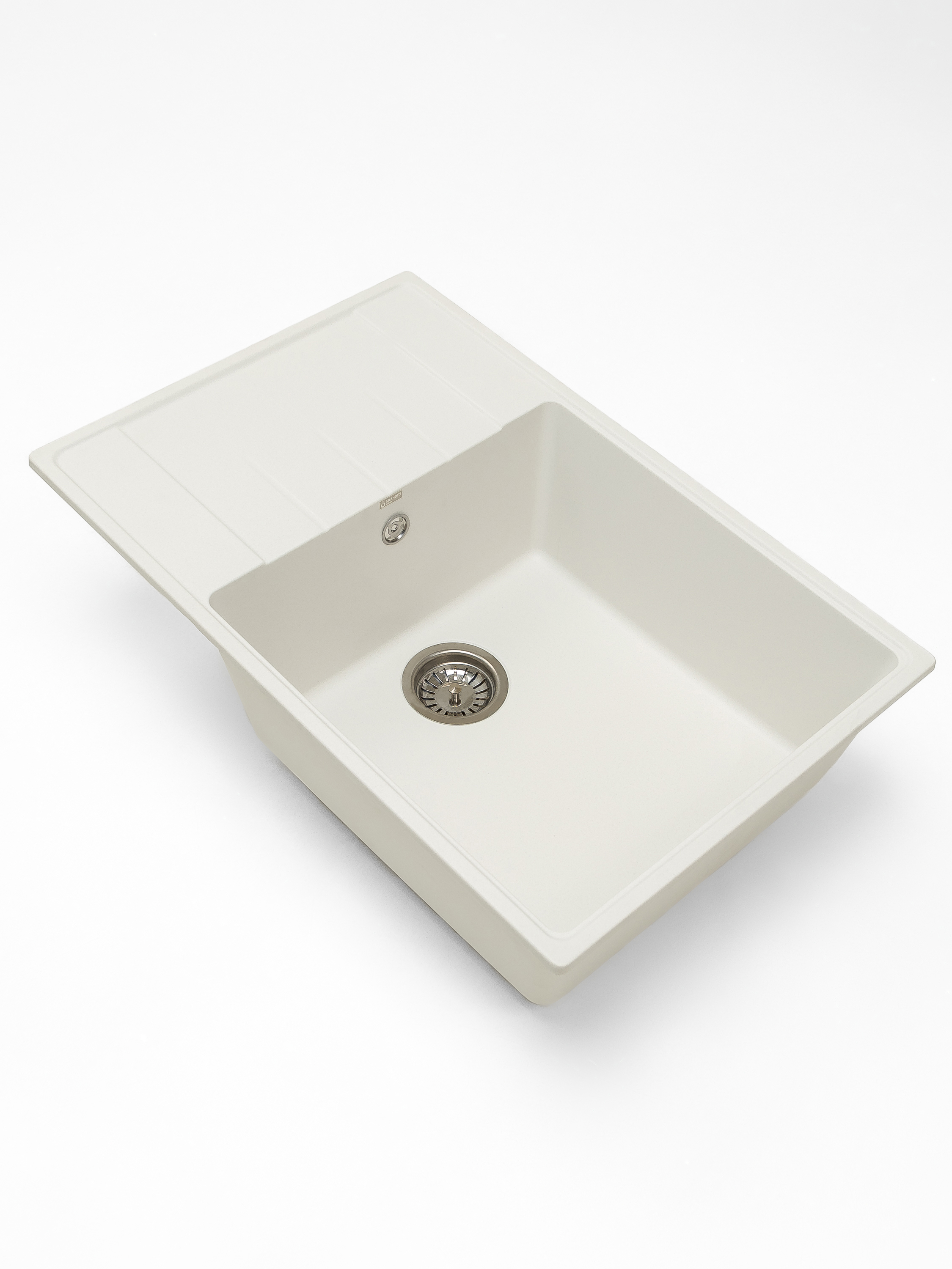 Изображение товара Мойка для кухни Grandex aqua TOPLINE 76F ARCTIC 45.5x47.5 см глубина чаши 20 см кварц цвет белый