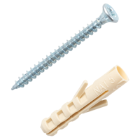 Изображение товара Распорный дюбель Sormat нейлон 5x25 мм 75 шт для надежного крепления