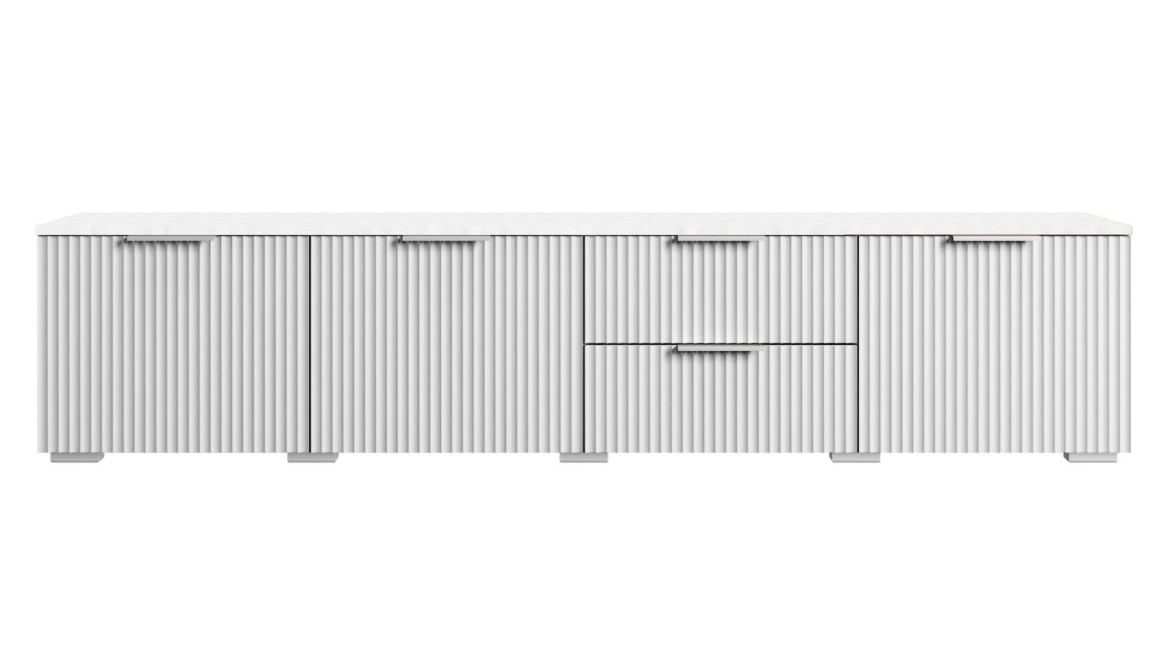 Изображение товара Тумба под телевизор Диван не мебель Ингрия - 5 197х44х42 см ЛДСП цвет белый