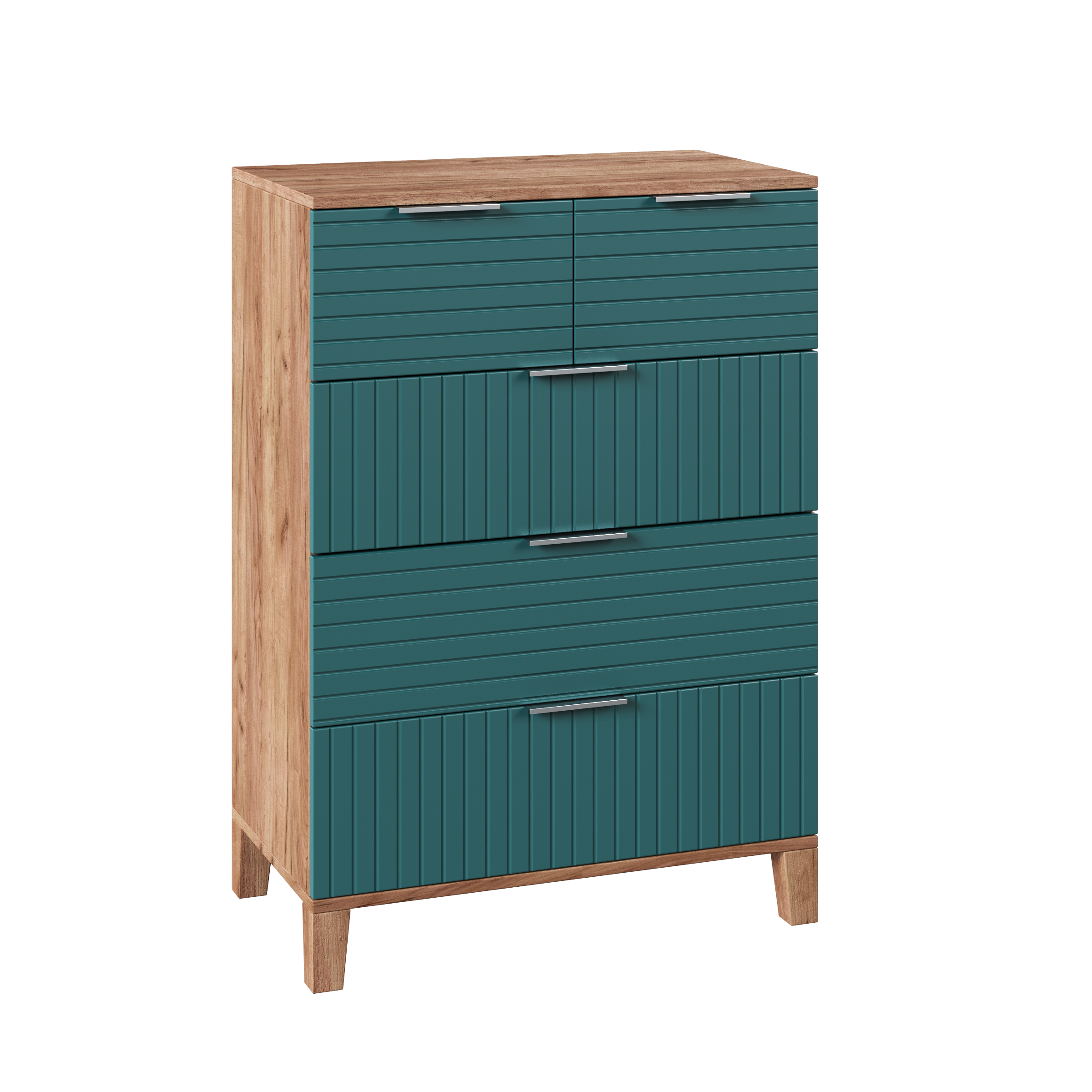 Изображение товара Комод Марвин ДИВАН НЕ МЕБЕЛЬ - Зеленый, 70x100x40 см, 5 ящиков