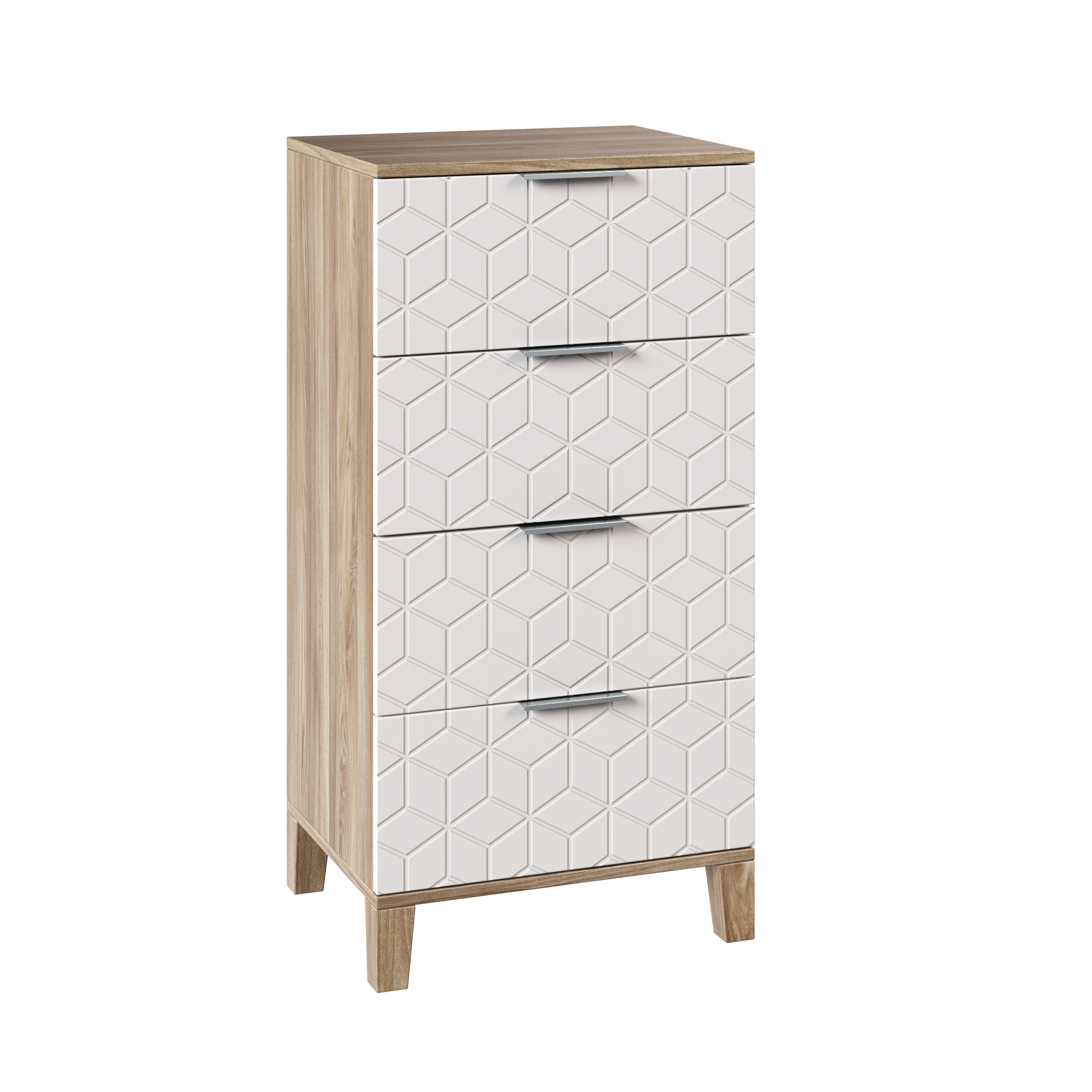 Изображение товара Комод ДИВАН НЕ МЕБЕЛЬ Марвин Комод Белый, Бежевый с 4 ящиками