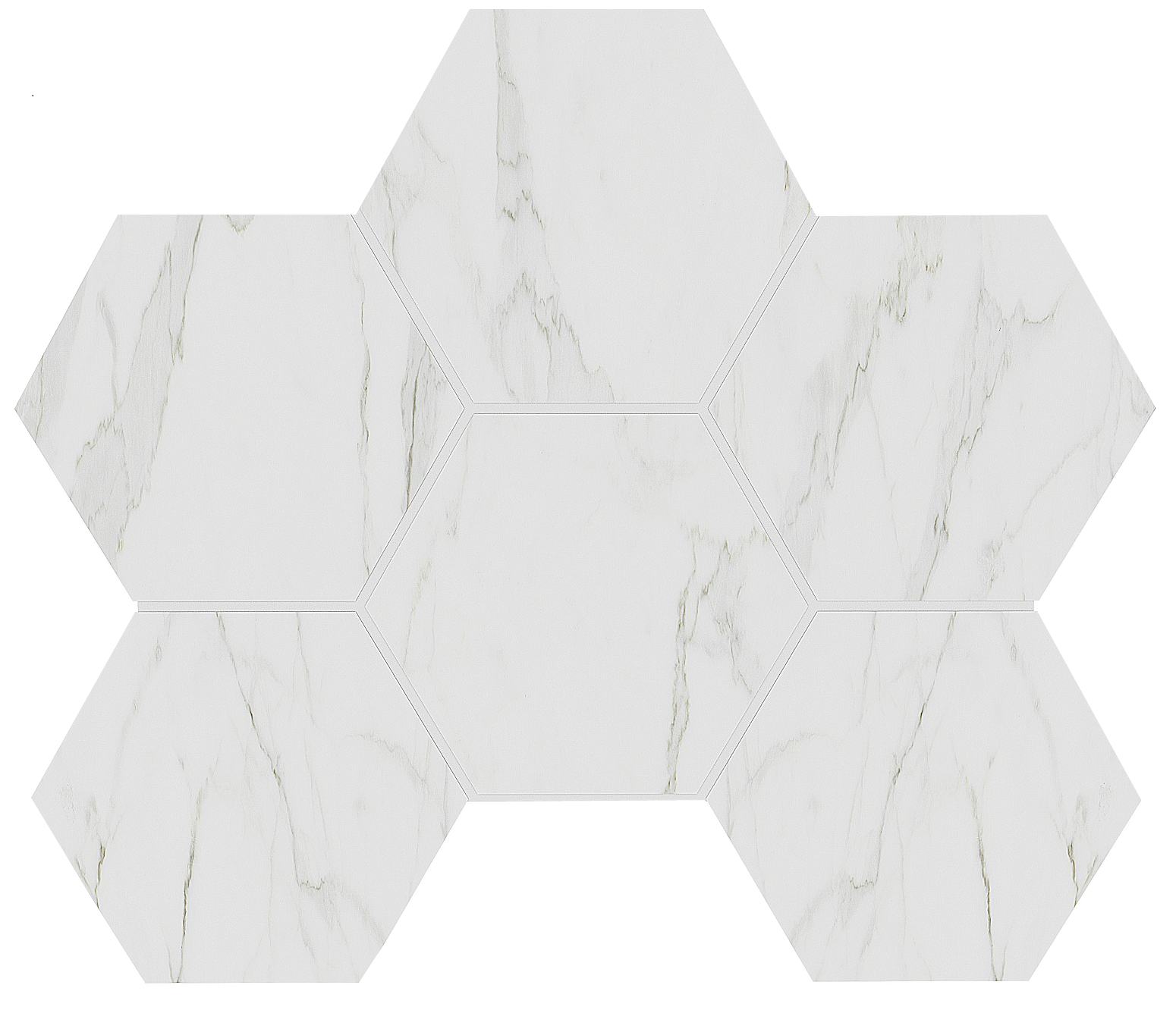 Изображение товара Декоративная мозаика Estima Ab01 hexagon 25x28.5 неполированная для стен и пола