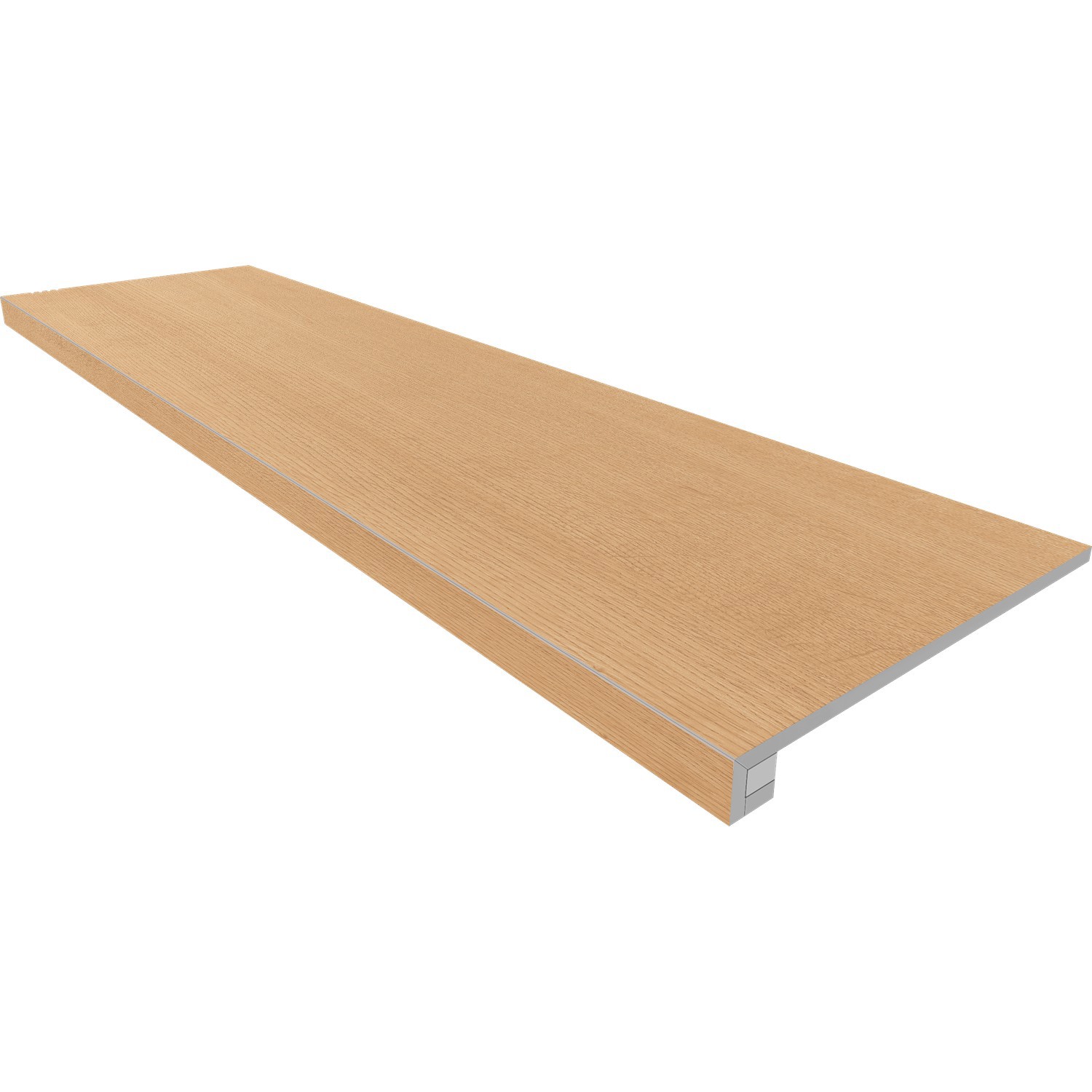 Изображение товара Комплект ступень и подступенок из керамогранита Estima Classic Wood CW04 33x120 см