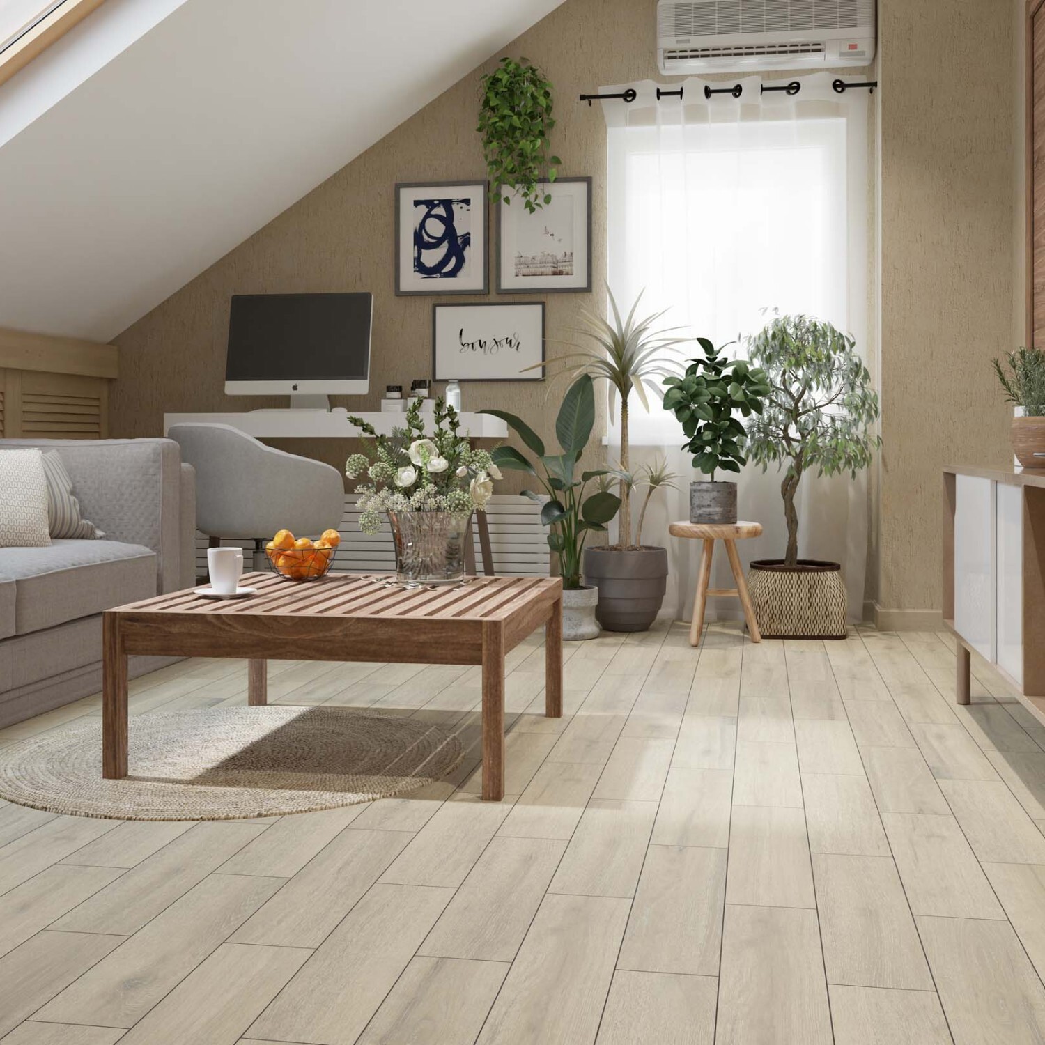 Изображение товара Керамогранит Estima Dream Wood DW02 14.6x60 см, коричневый, ректифицированный