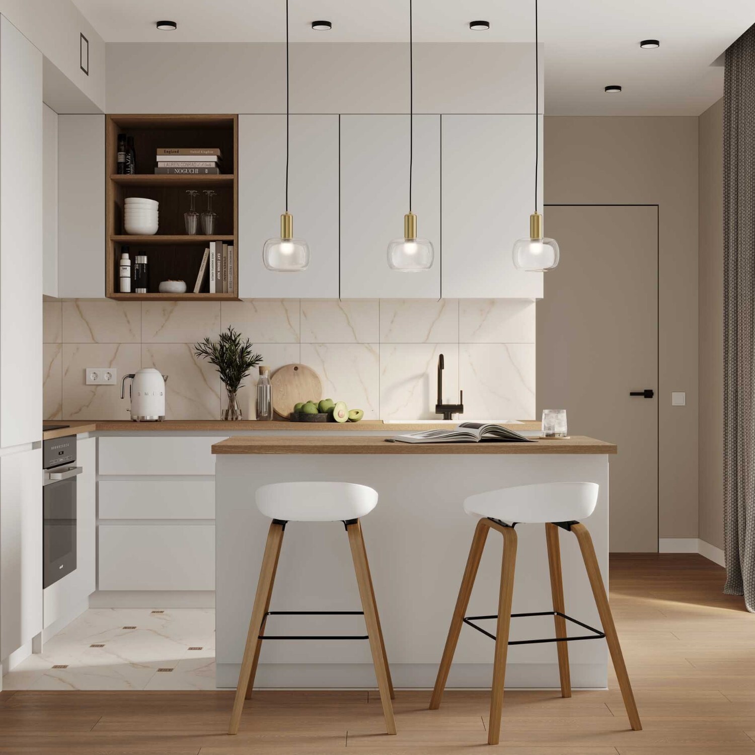 Изображение товара Керамогранит Estima Melody MO02 бежевый 40.5x40.5 см мраморный эффект для внутренних и наружных раб