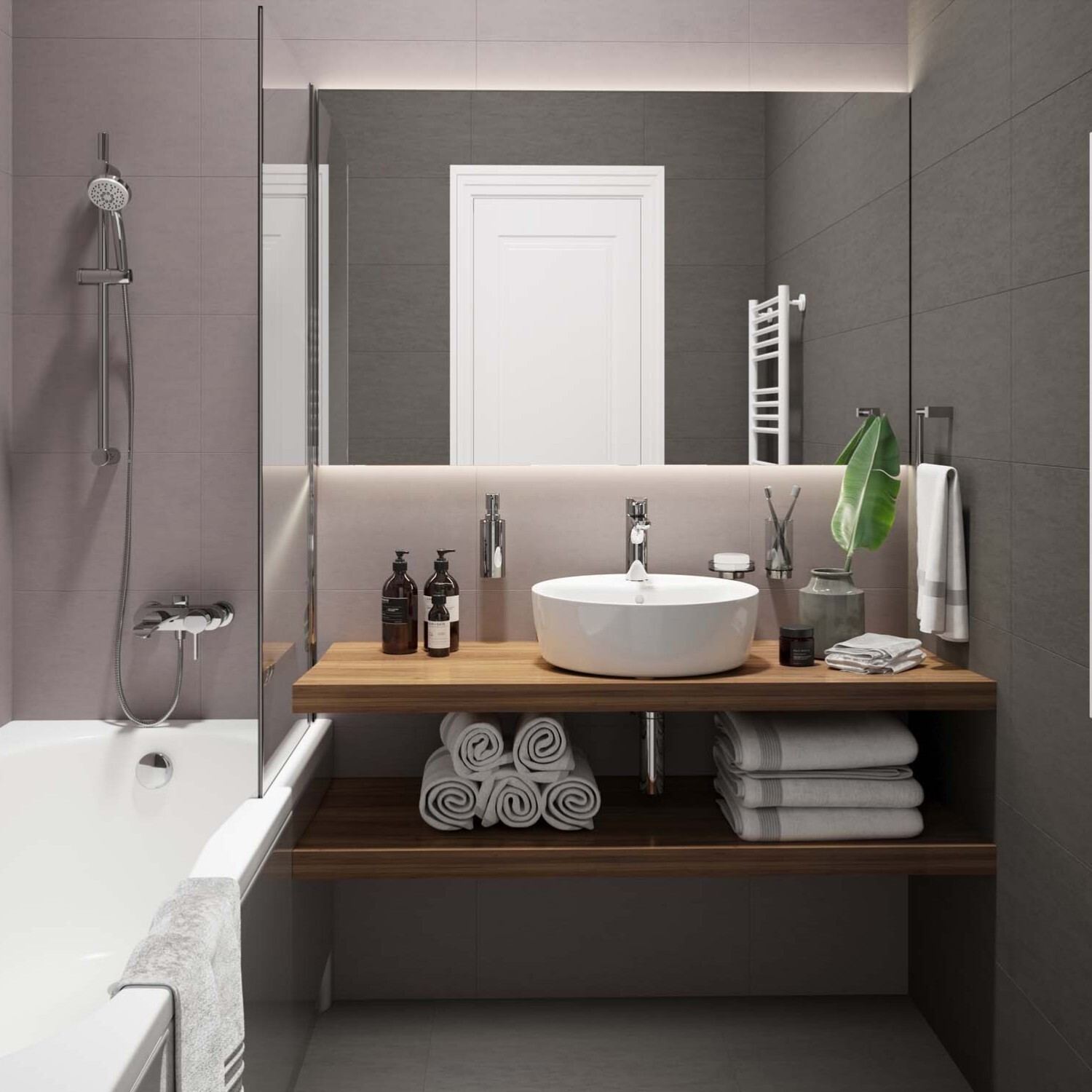 Изображение товара Керамогранит ESTIMA Underground UN03 серый 40.5x40.5 см для пола и фасада